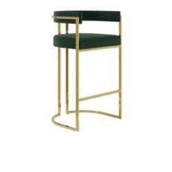 Banquetas em aço inox dourado gold. Luxo e alto padrão.