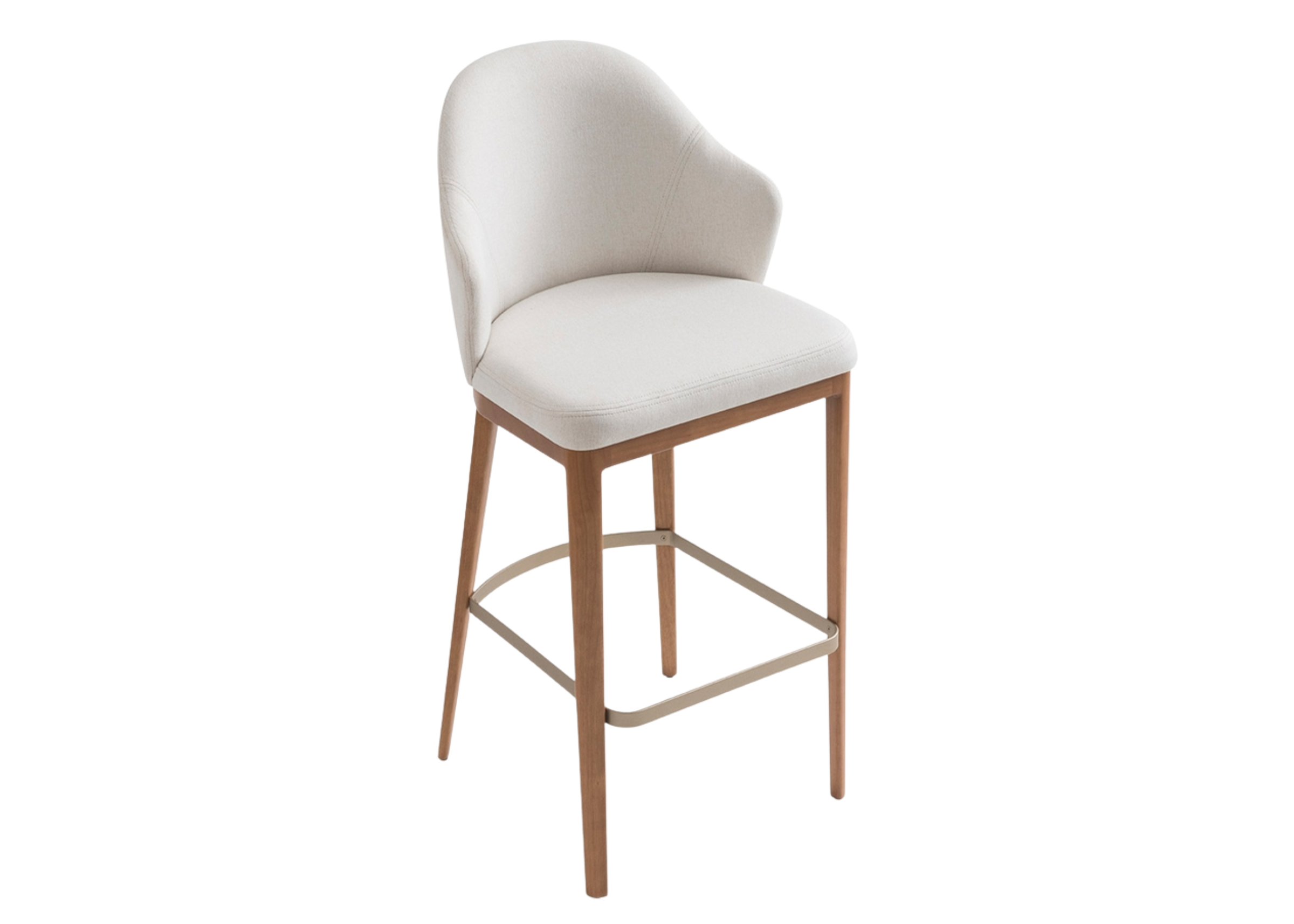 Banqueta Megan com design elegante e confortável, ideal para compor salas de jantar sofisticadas e acolhedoras.