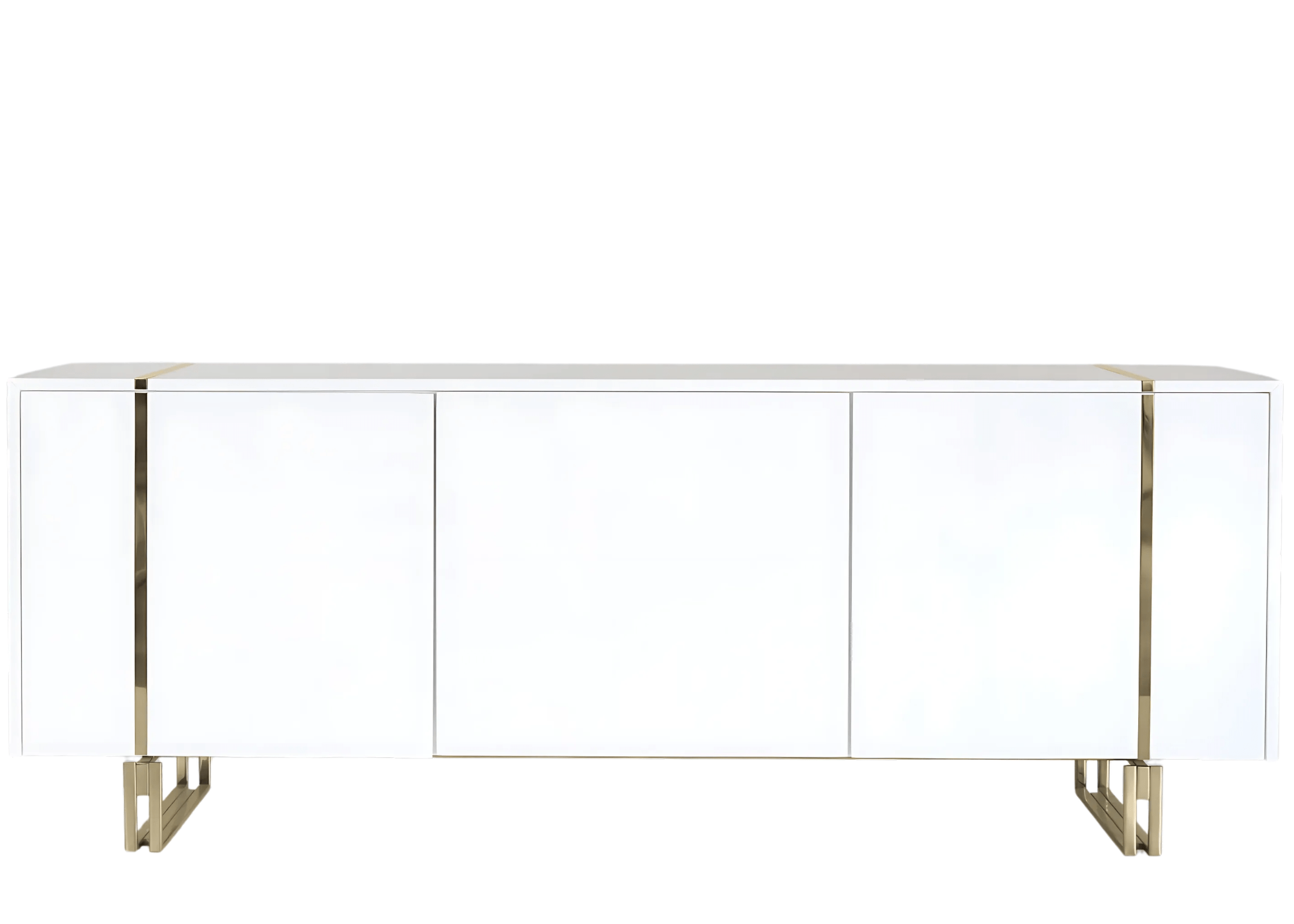 Buffet Martim clean e minimalista para sala de jantar contemporânea.