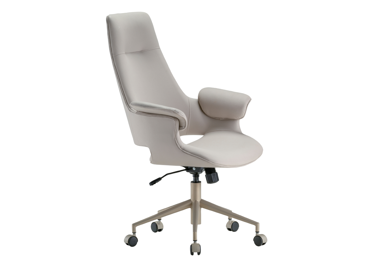 Cadeira de escritório Maria com apoio para os braços e regulagem de altura, combinando conforto, praticidade e design elegante para ambientes de trabalho modernos e sofisticados.