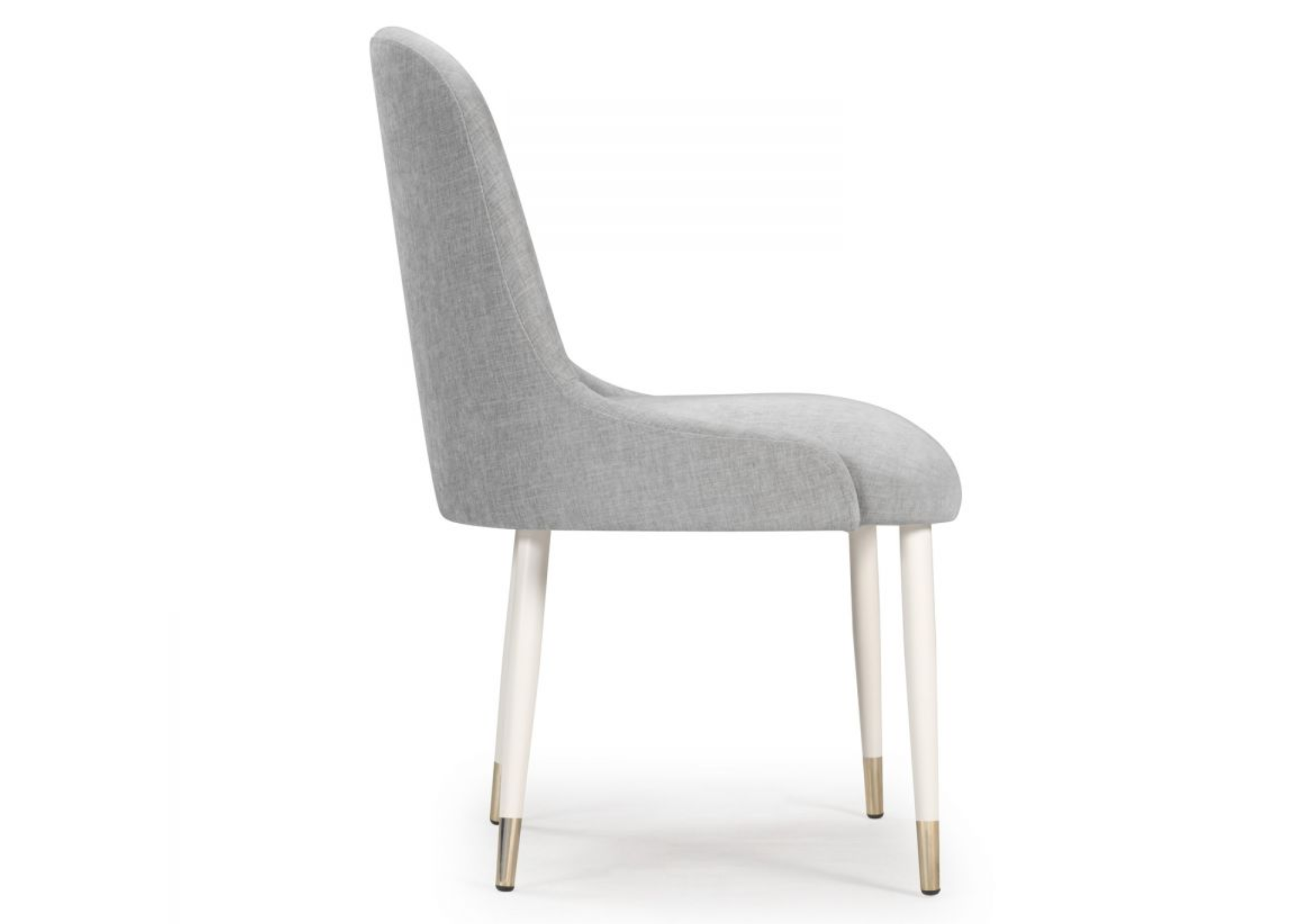 Detalhes lateral da Cadeira Luna Sem Braço.