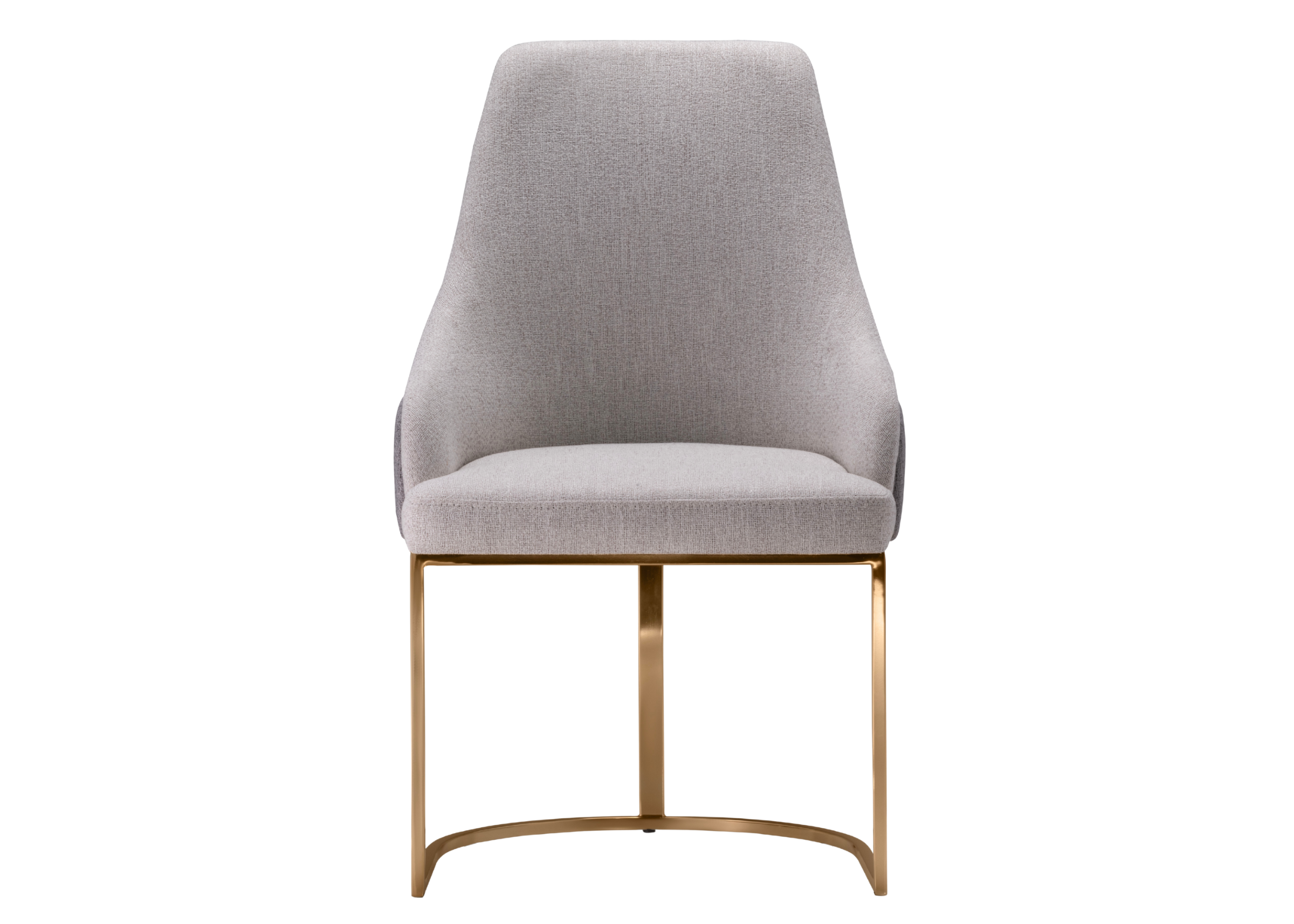 Cadeira Conde para sala de jantar estofada com design elegante. Móvel sofisticado e confortável para composições refinadas.