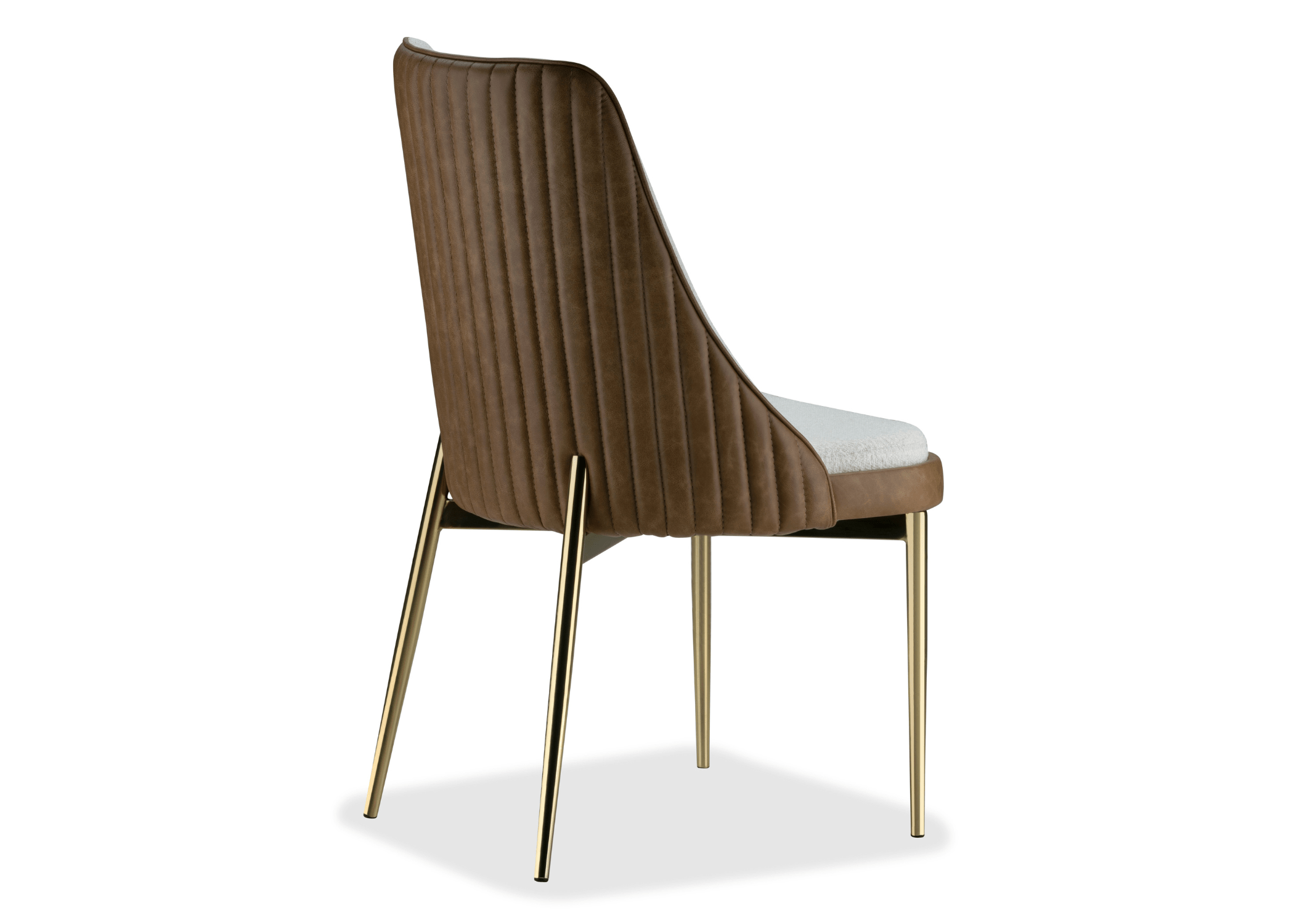 Detalhe do costura na Cadeira Giz, mostrando sua elegância.