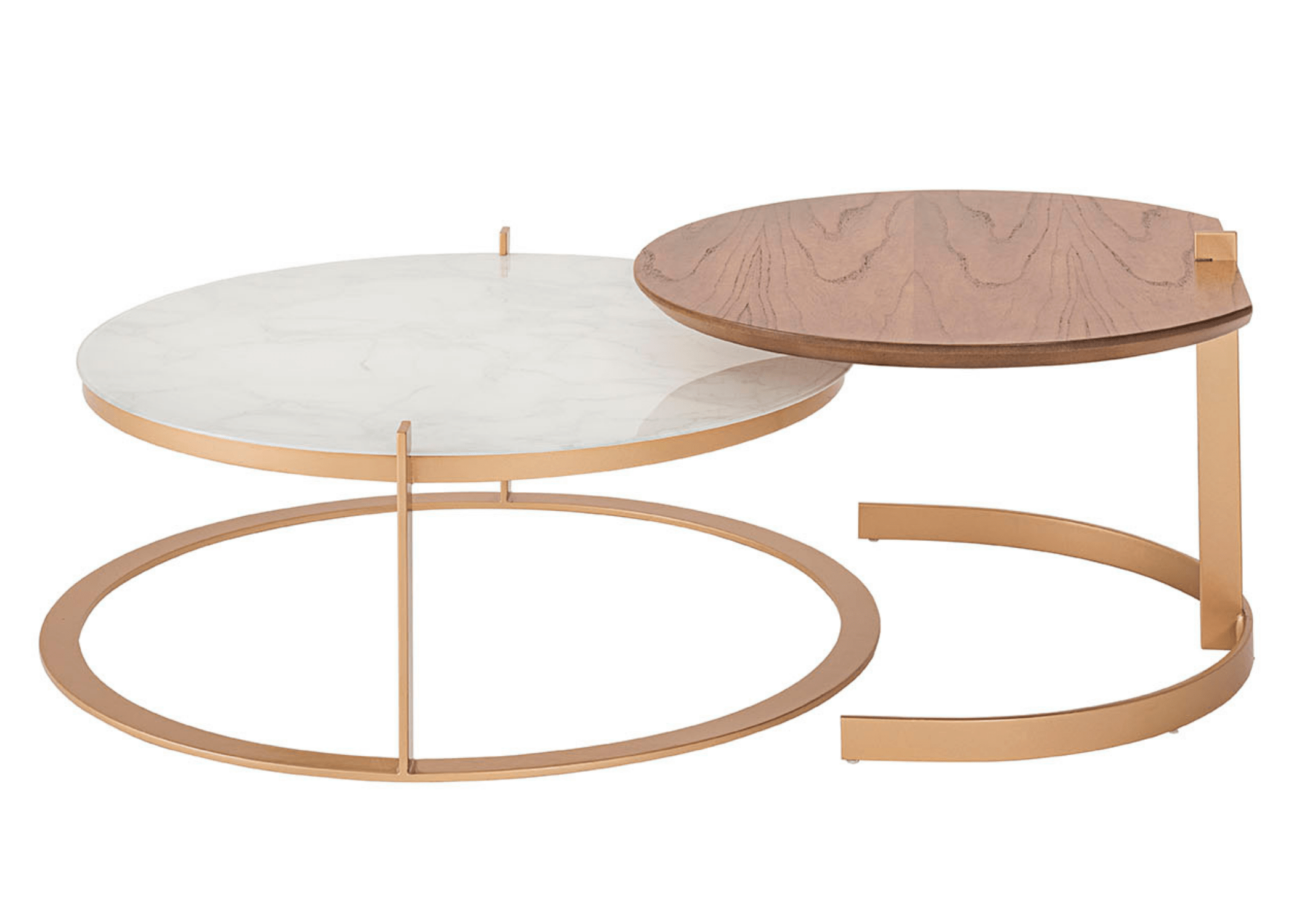 Conjunto Mesa de Centro Abel e Melt: Um equilíbrio perfeito entre forma e função.