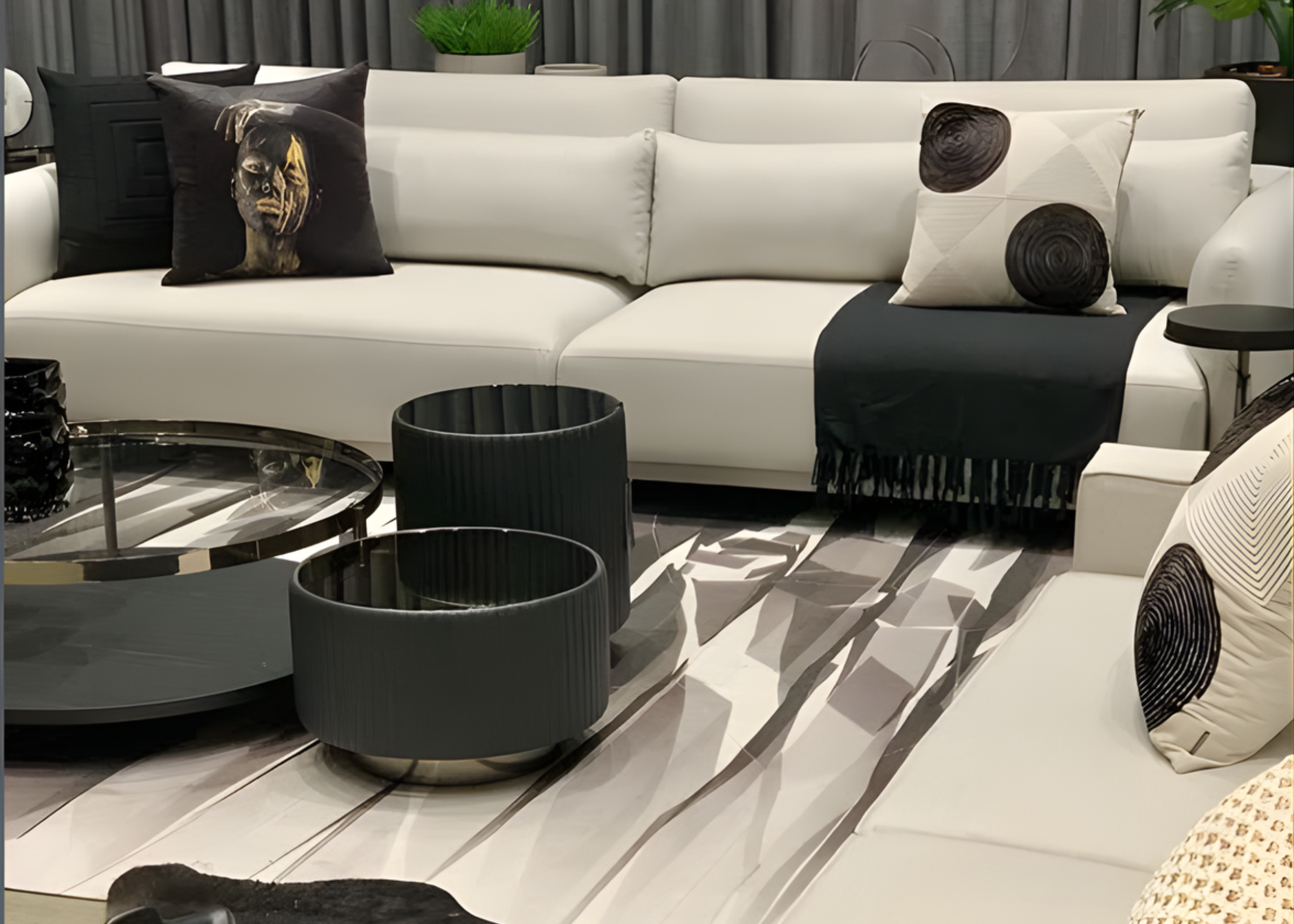 Mesa de centro Calla I, uma peça que combina sofisticação e modernidade para valorizar ambientes elegantes com design refinado.