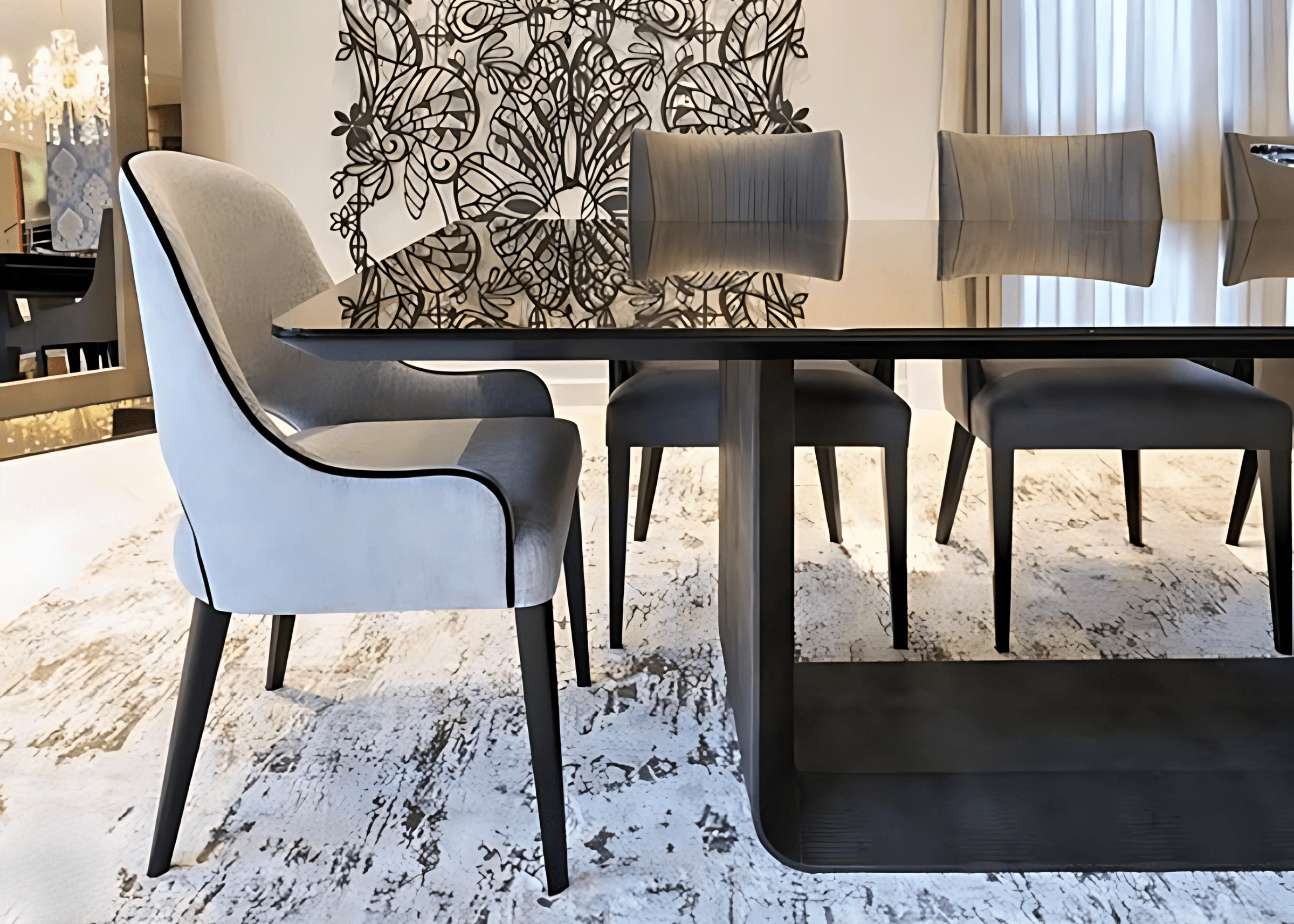 Estilo e conforto para refeições inesquecíveis.