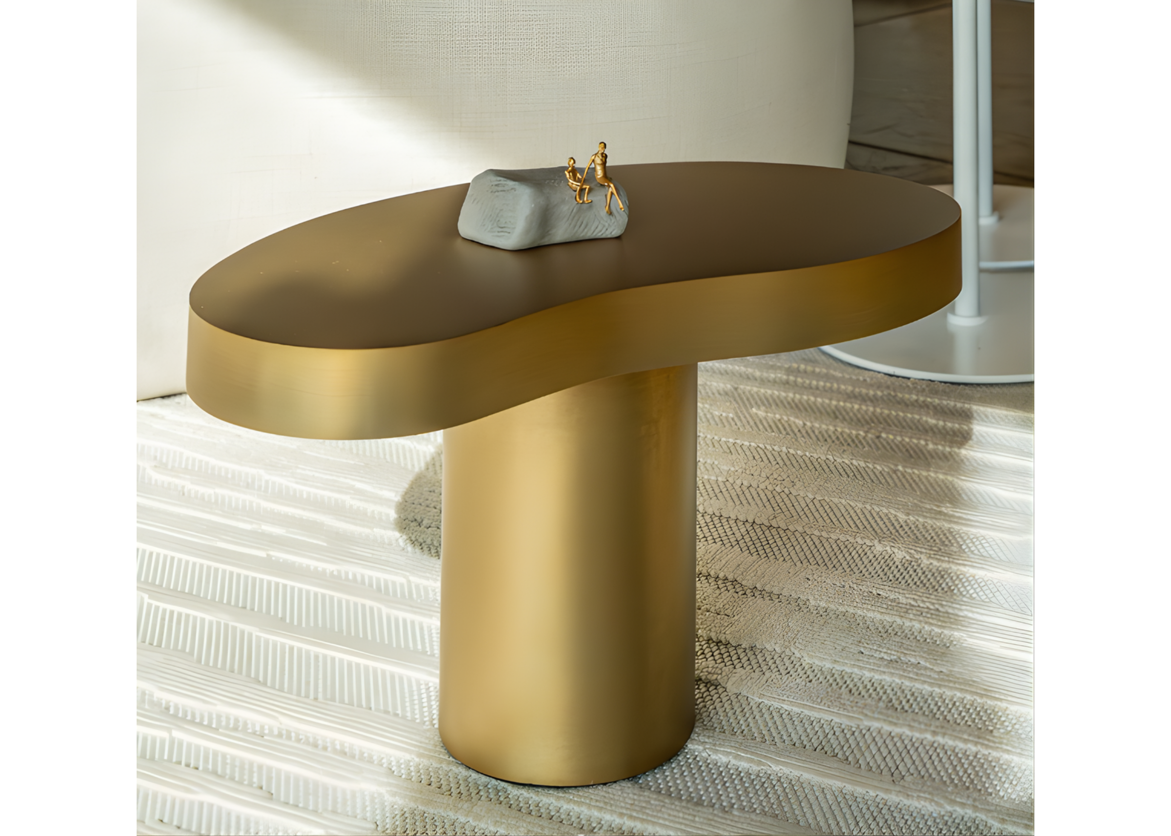 Mesa lateral Imperadora elegante e sofisticada, perfeita para valorizar ambientes com estilo e requinte.