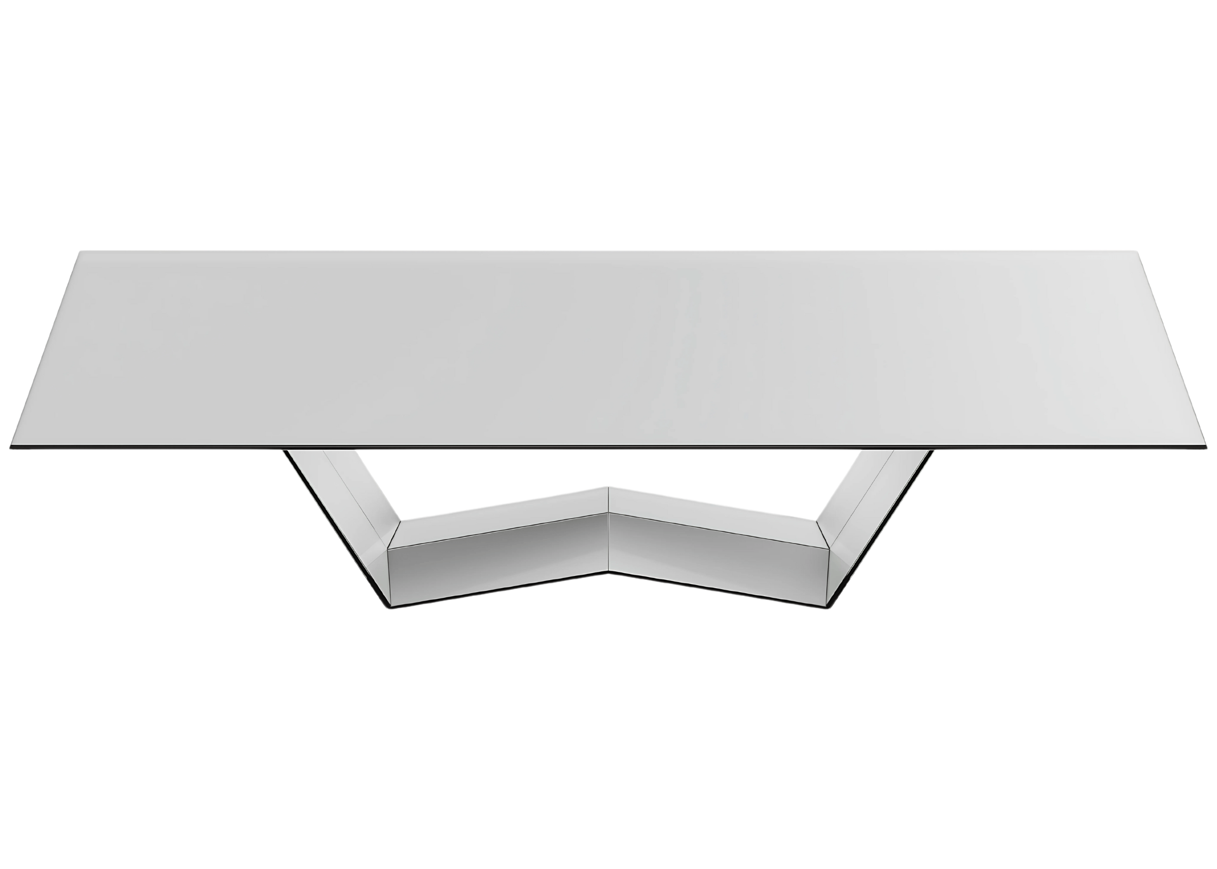 Mesa de jantar Ophelia espelhada, ideal para momentos especiais, unindo elegância e sofisticação ao ambiente.