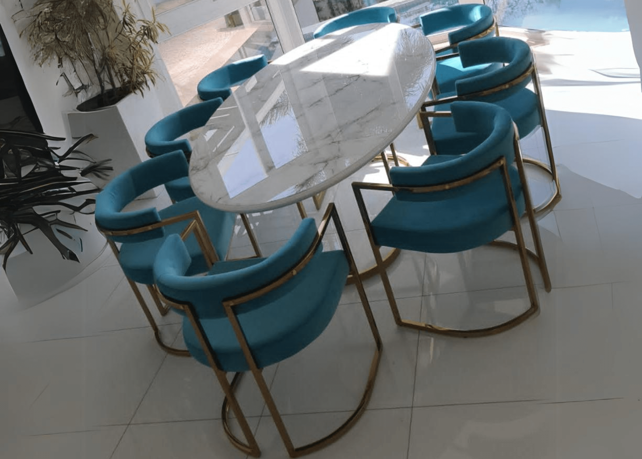 Elegância fluida - Mesa de Jantar Boreal