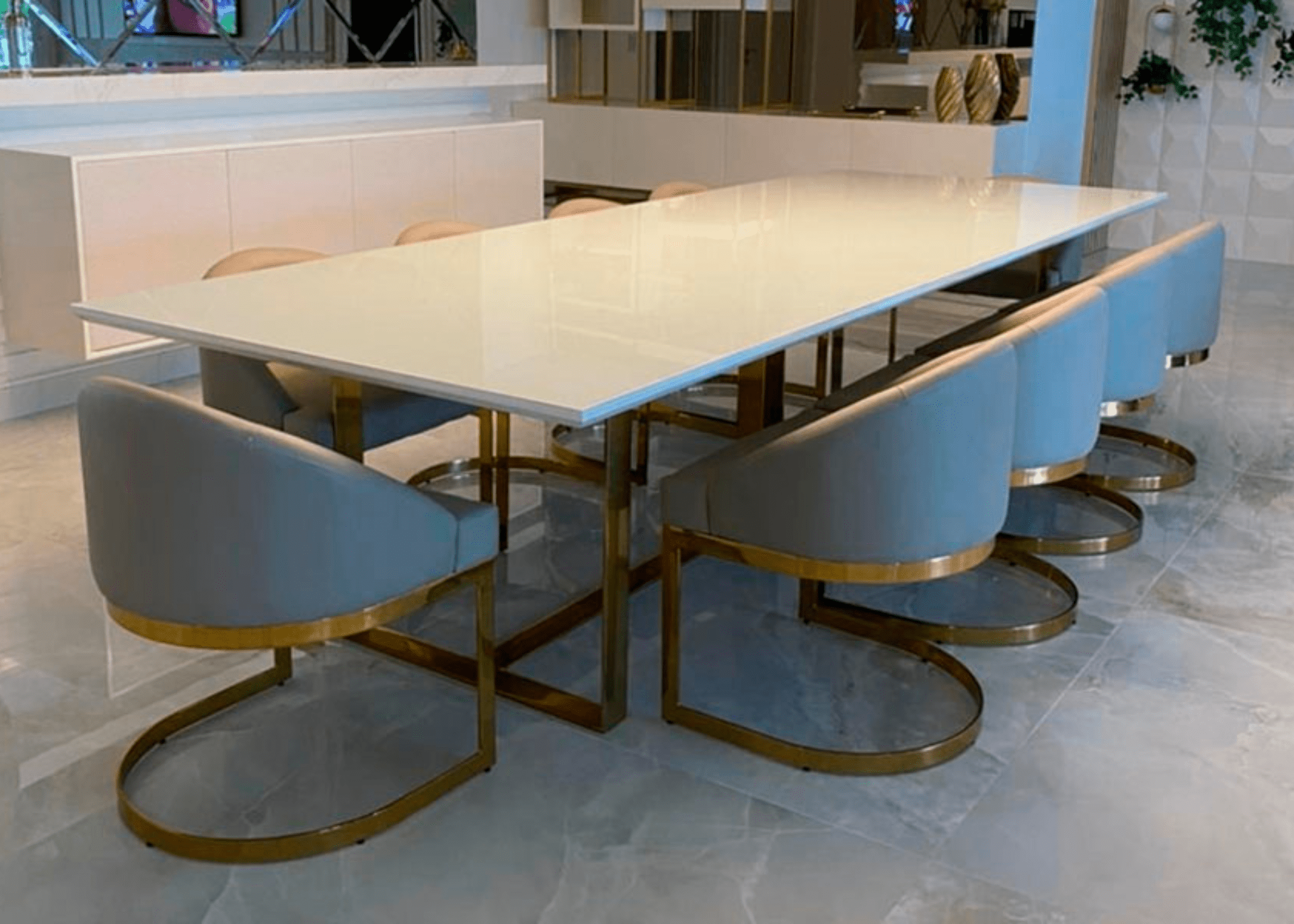 A Mesa de Jantar Eldorado como protagonista, estilo em um ambiente de convívio e harmonia.