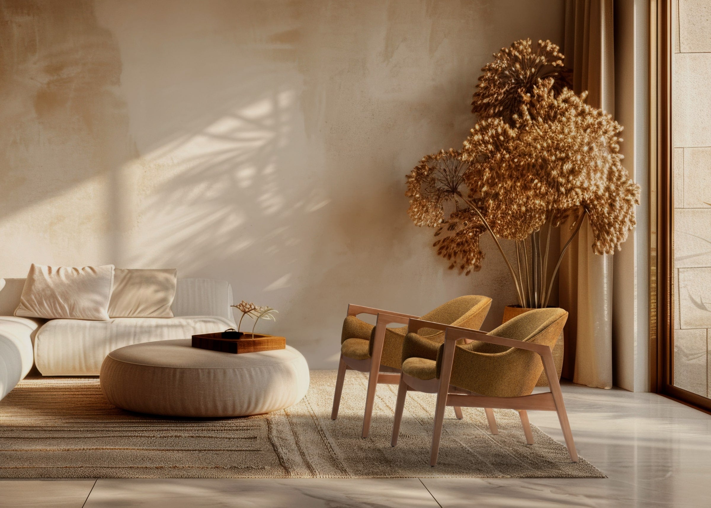 Poltrona de madeira para sala de estar com design moderno e acabamento refinado Arizona.