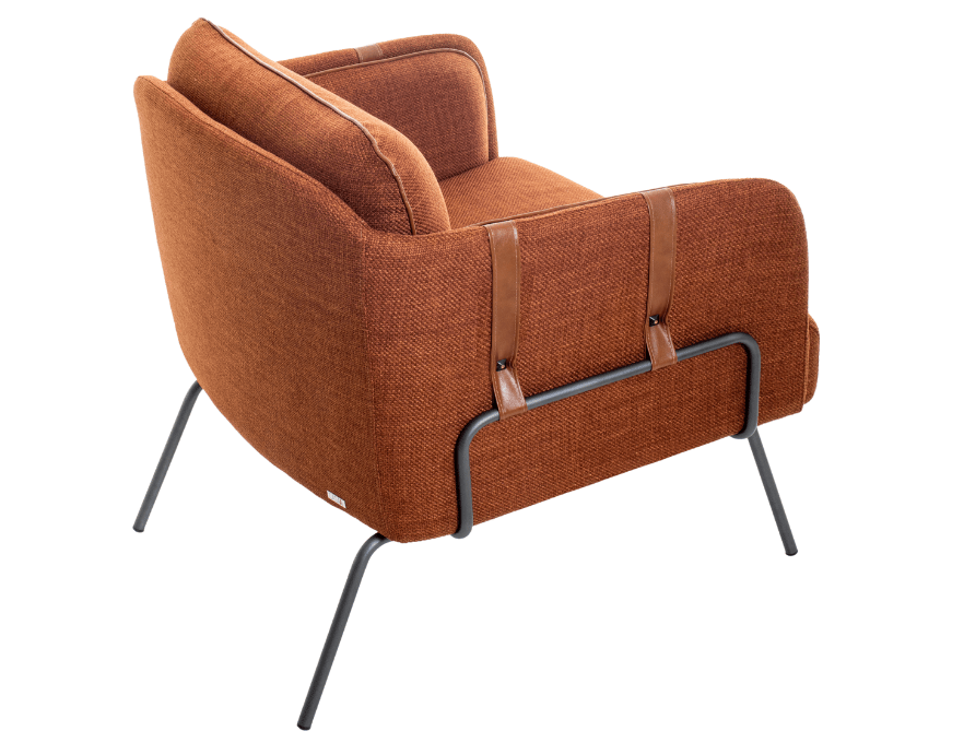 Base em aço carbono: Durabilidade com design contemporâneo.