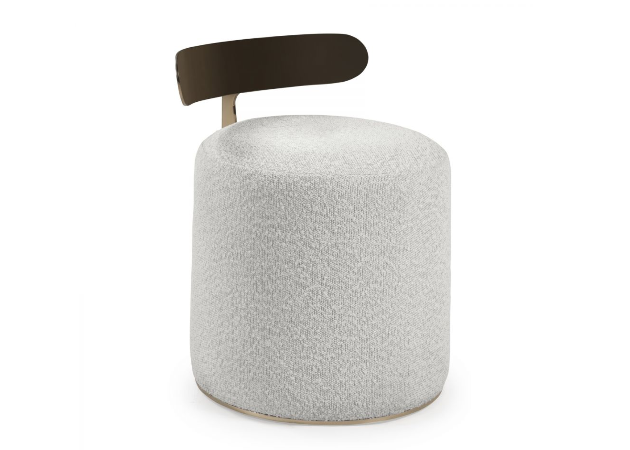 Assento acolhedor do Puff Giratório Calla.