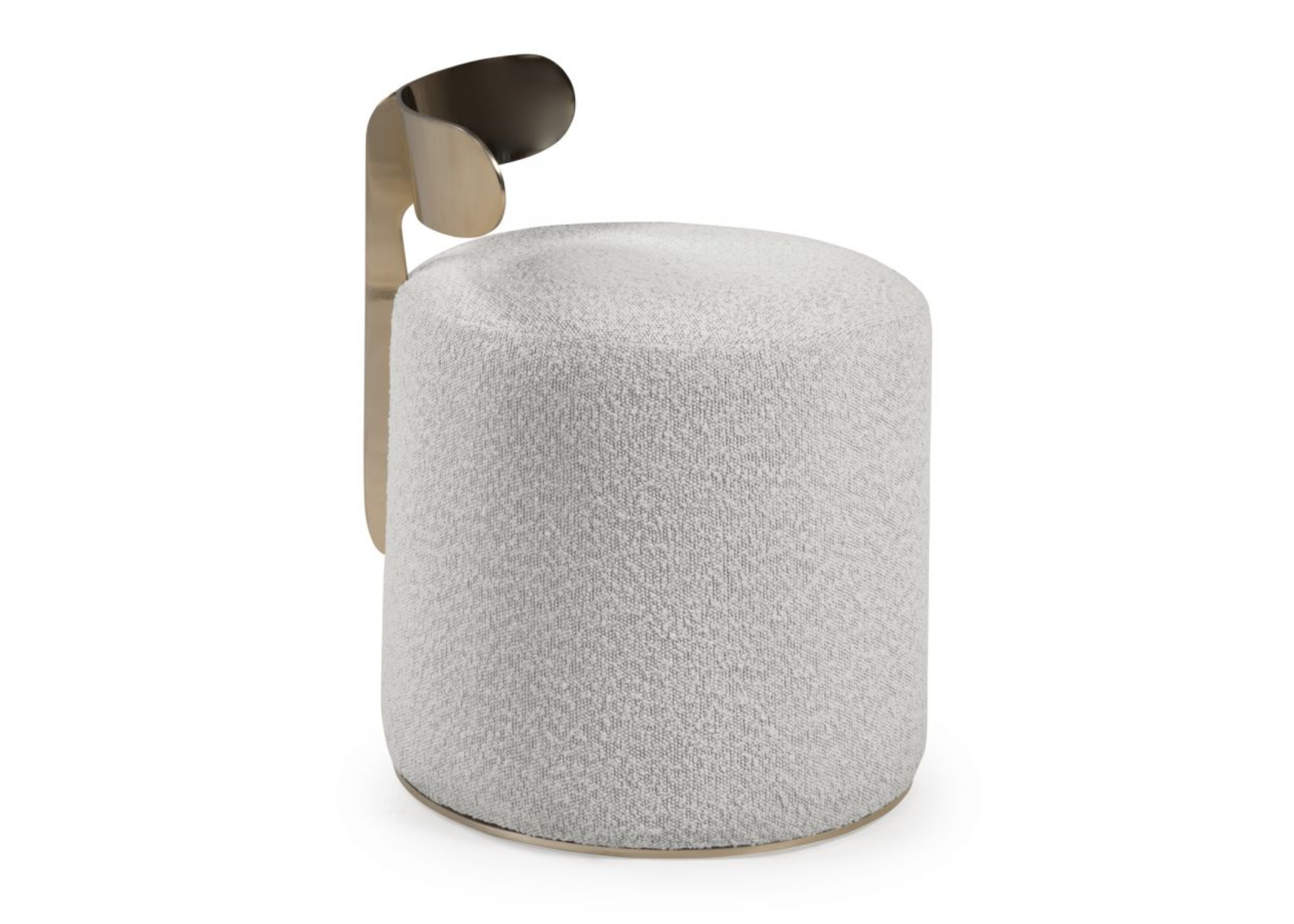 Puff Giratório Calla adicionando classe a um quarto.