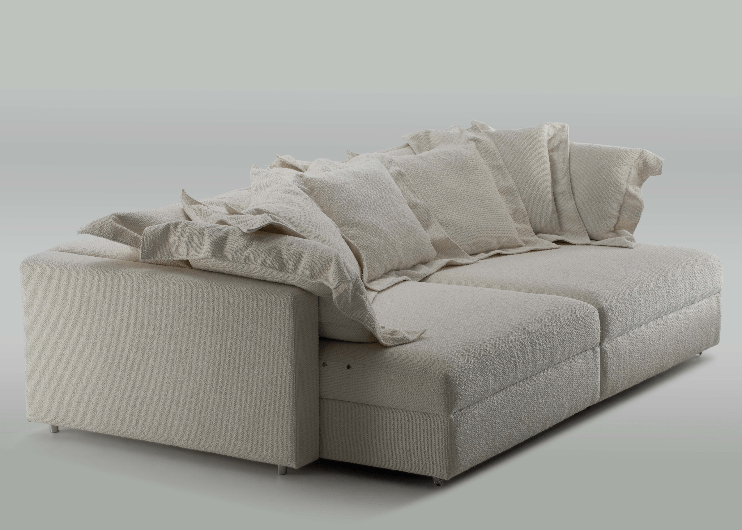 Sofá Automatizado Lola com conforto automatizado e design exclusivo para ambientes modernos.