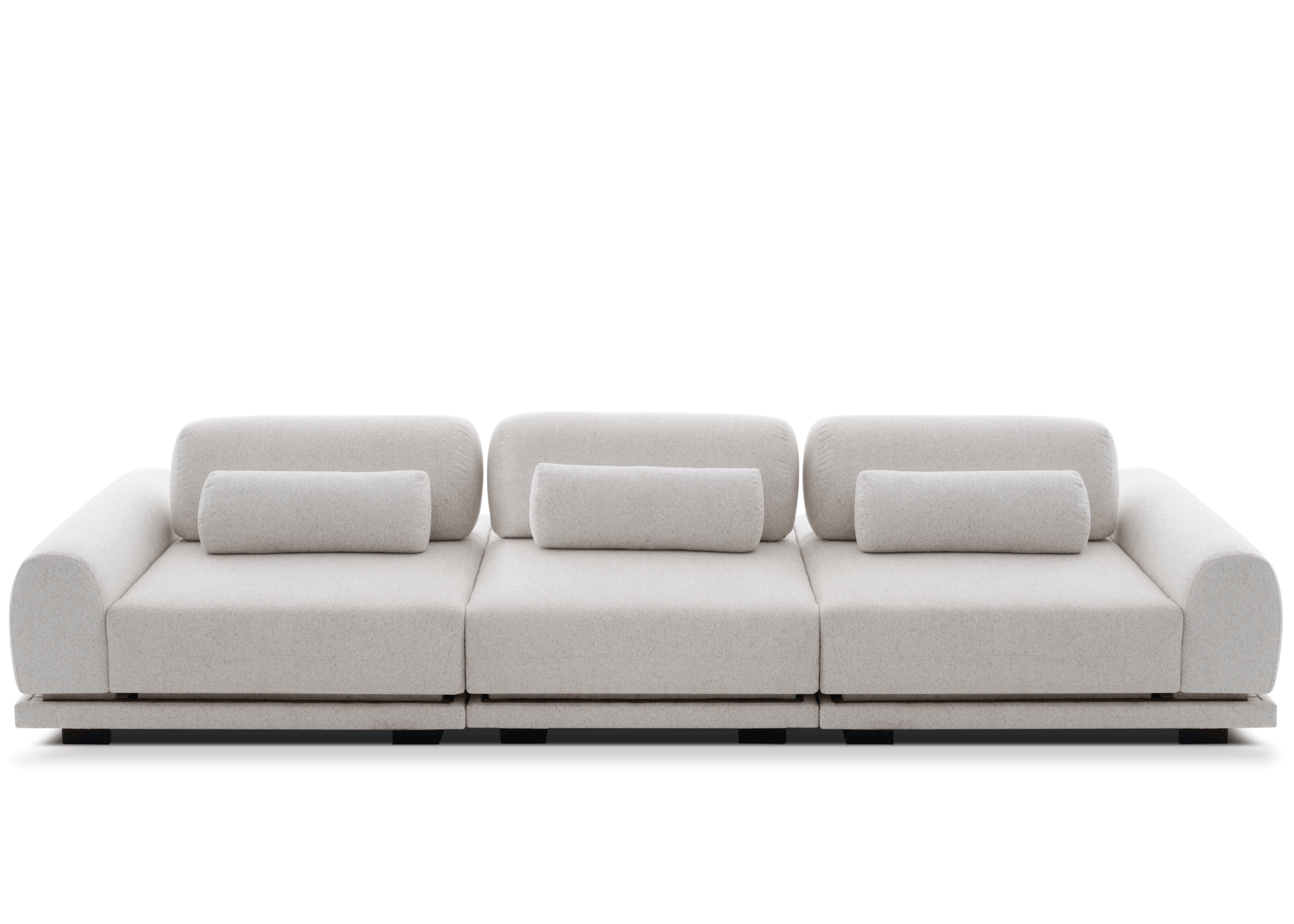 Sofá Lian com design moderno e linhas retas, peça elegante e confortável para salas de estar sofisticadas e contemporâneas.