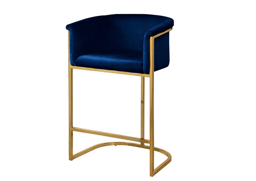 Design curvo ergonômico da banqueta Vegas, proporcionando suporte ao corpo durante longos períodos de uso.