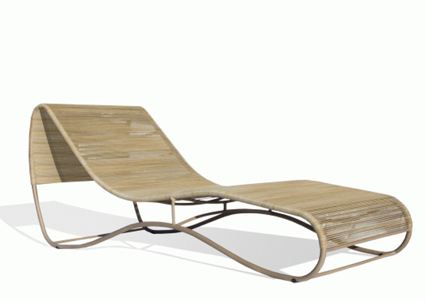 Design sofisticado: Detalhes da Espreguiçadeira Save para relaxamento ao ar livre.