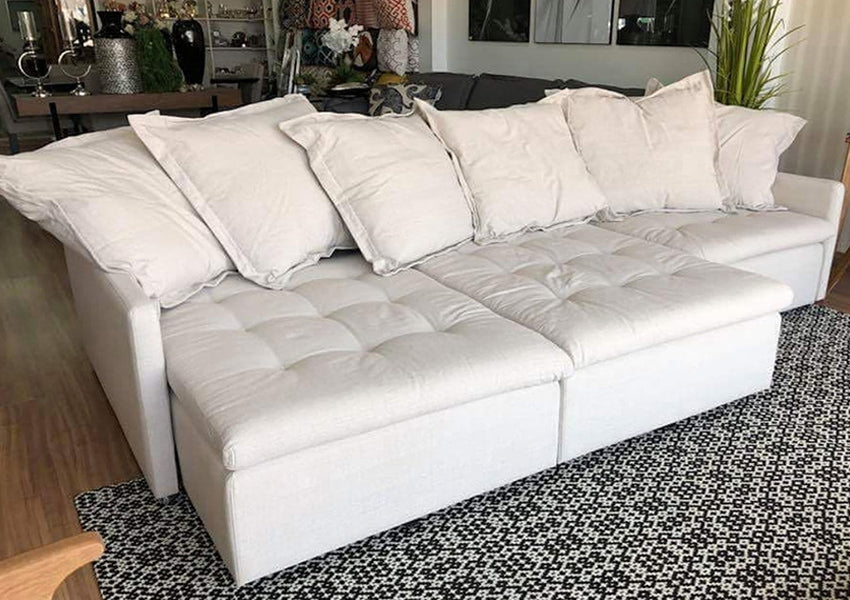 Sofá Noel reclinável: Experiência estética única para seu lar.