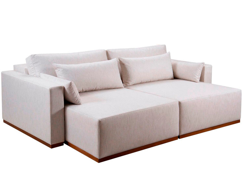 Sofá Retrátil Flora conforto e elegância combinados.