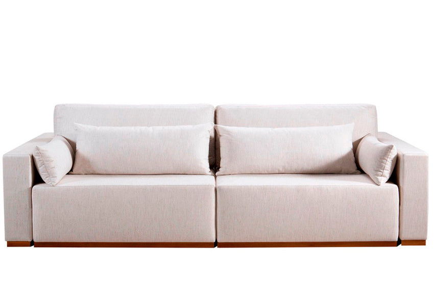 Personalize seu espaço com o Sofá Retrátil Flora.