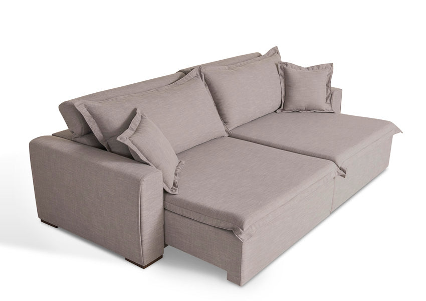 Sofá retrátil perfeito para relaxar e descansar.