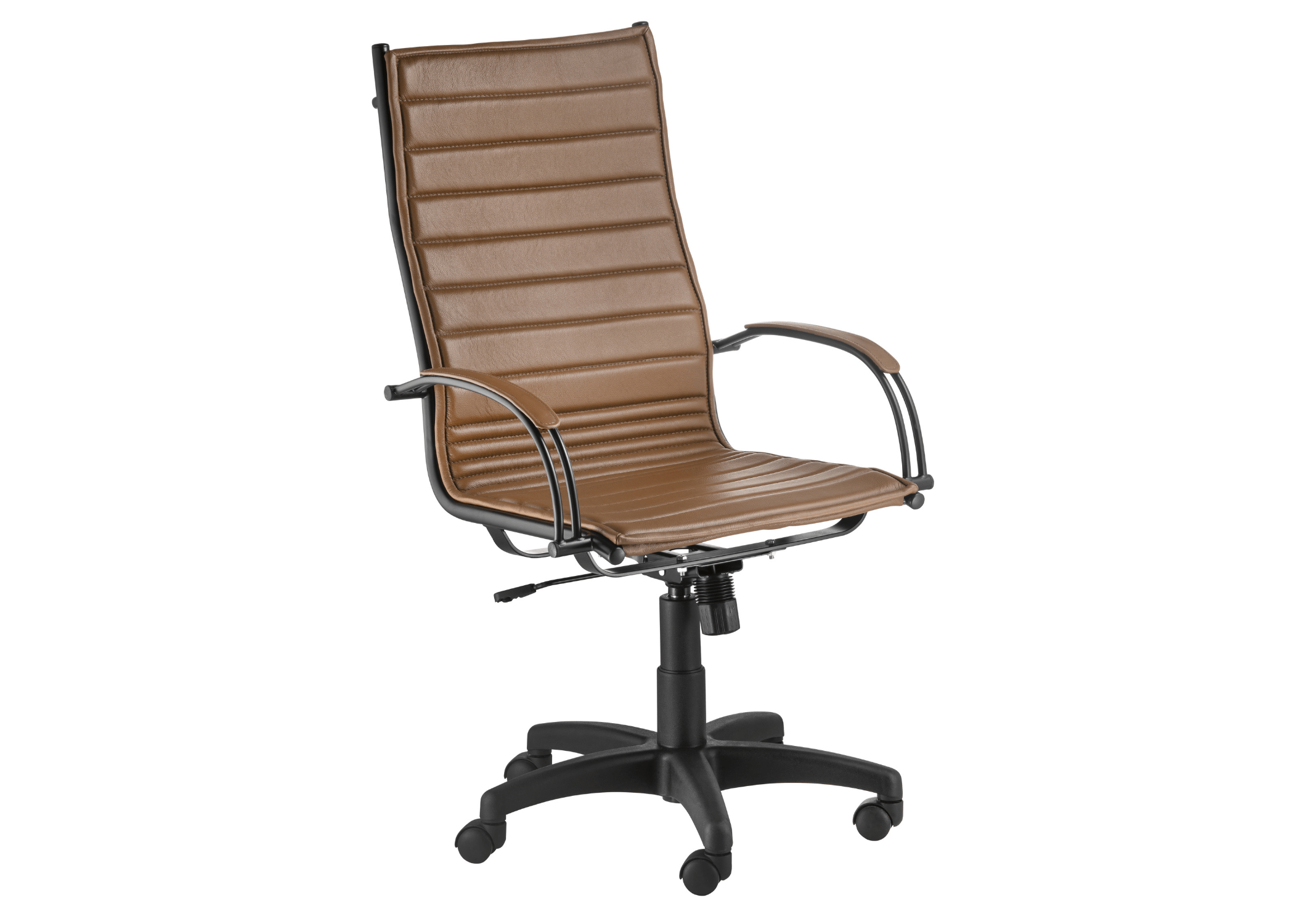 Sofisticação no trabalho: Cadeira Maria Alta, onde ergonomia encontra estilo para um ambiente produtivo.