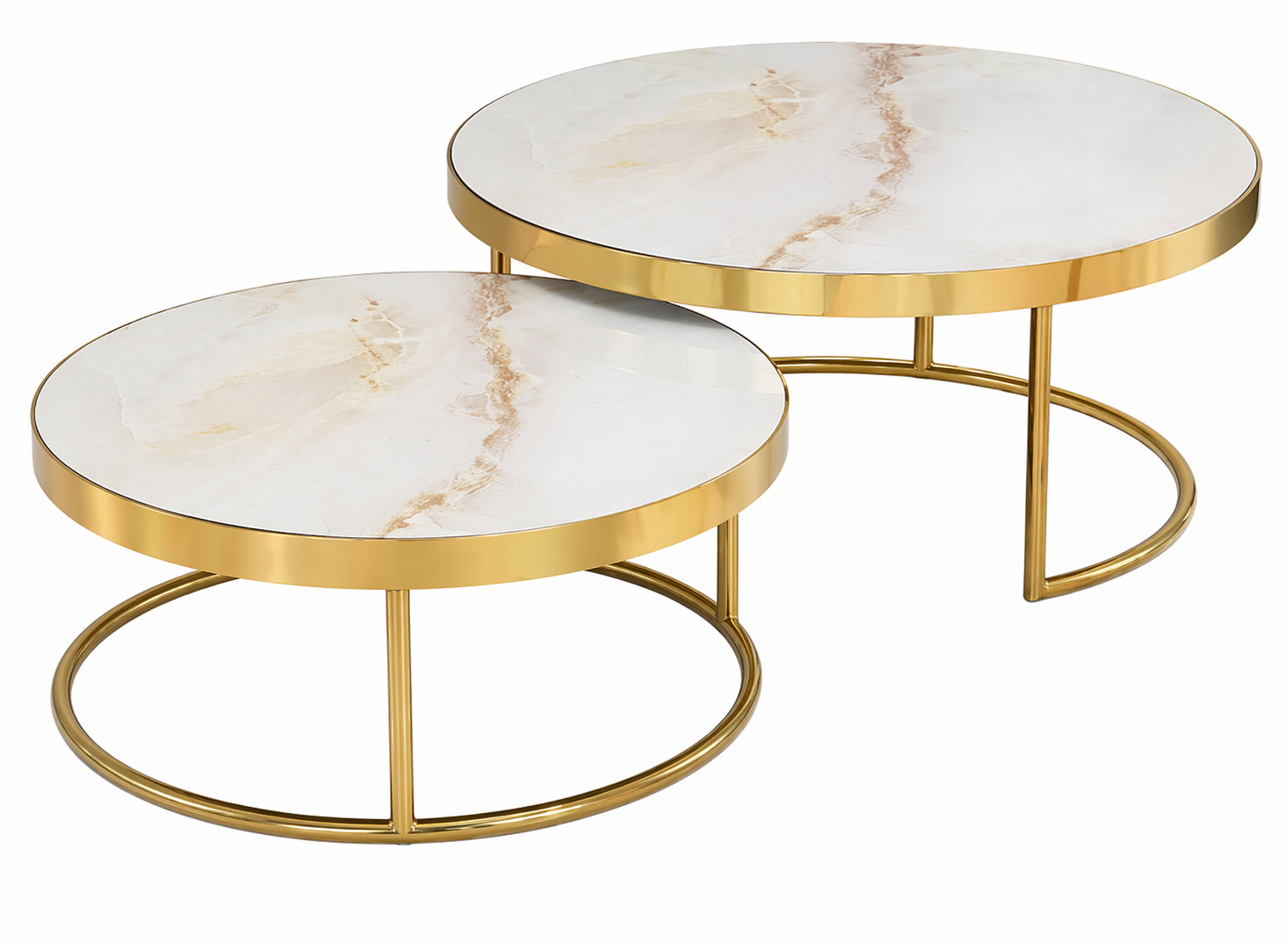 Mesa de Centro Angelyna com design clássico e elegante, móvel sofisticado para salas de estar modernas e aconchegantes.
