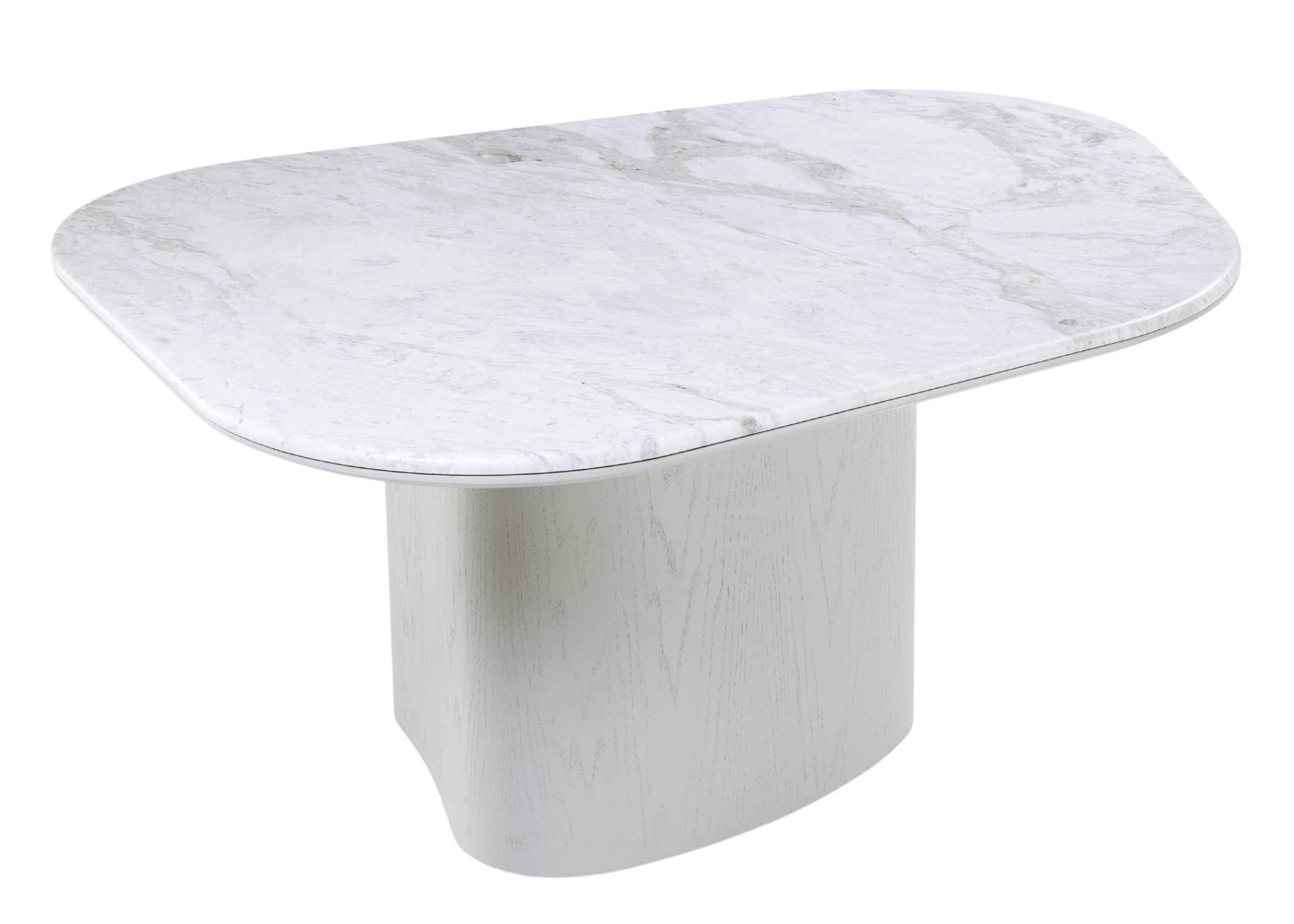 Mesa de Conversão Orgânica Glen com linhas orgânicas e acabamento refinado, ideal para ambientes elegantes e modernos.