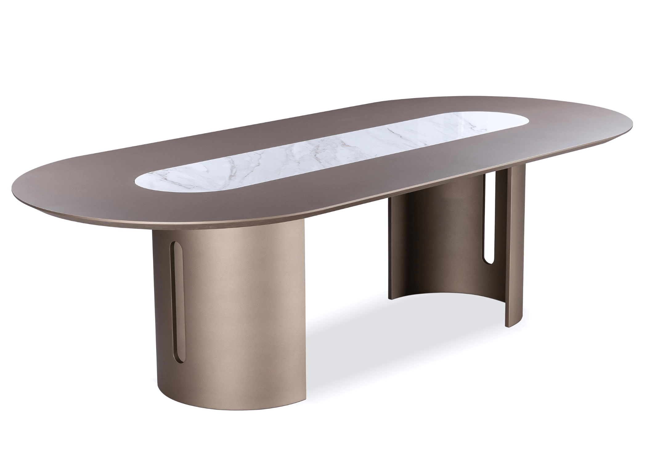 A mesa de jantar Duck I é uma peça excepcional que se destaca no universo do mobiliário, graças ao seu design sofisticado e inovador.