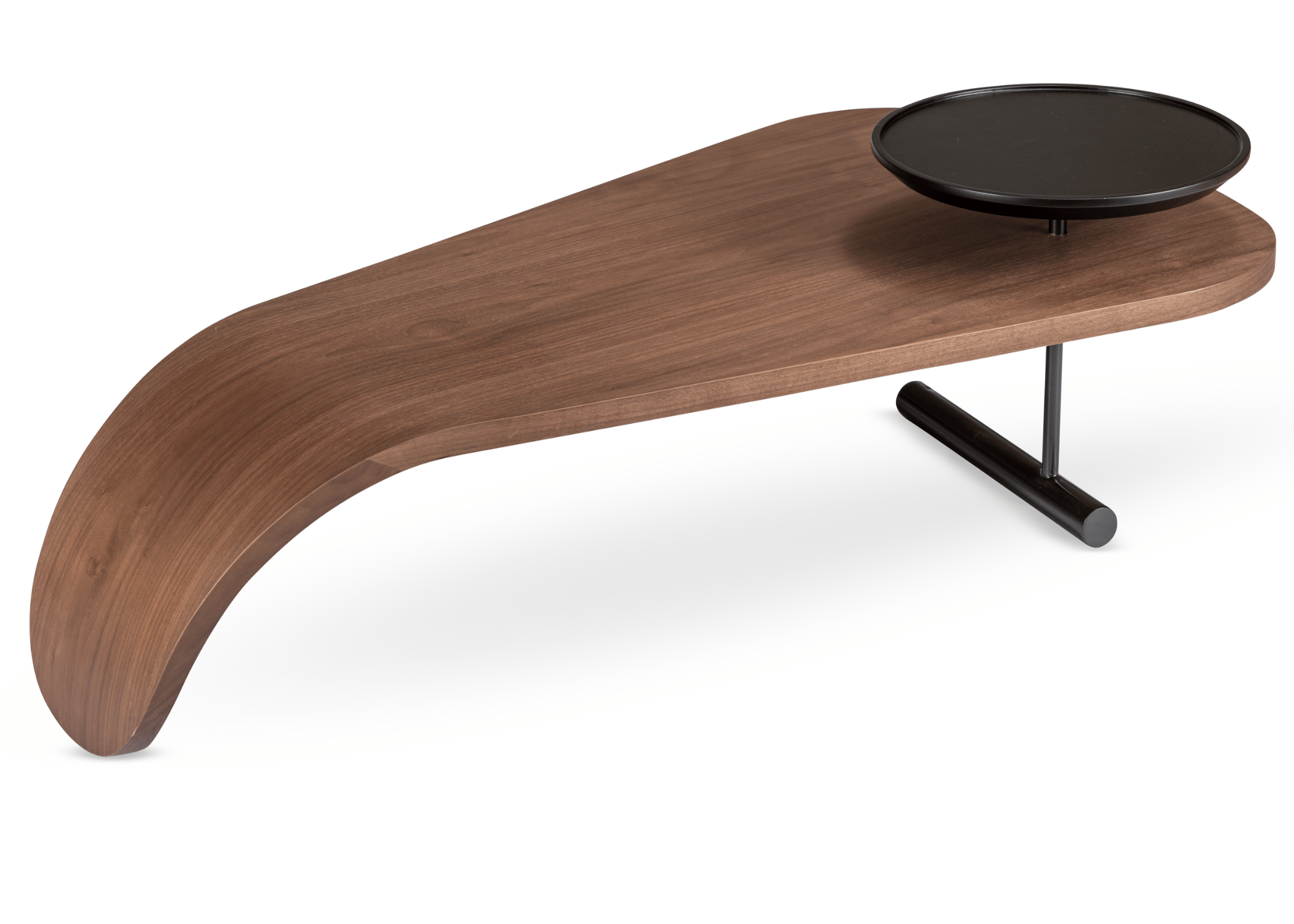 Design orgânico em madeira natural da mesa de centro Fonte.
