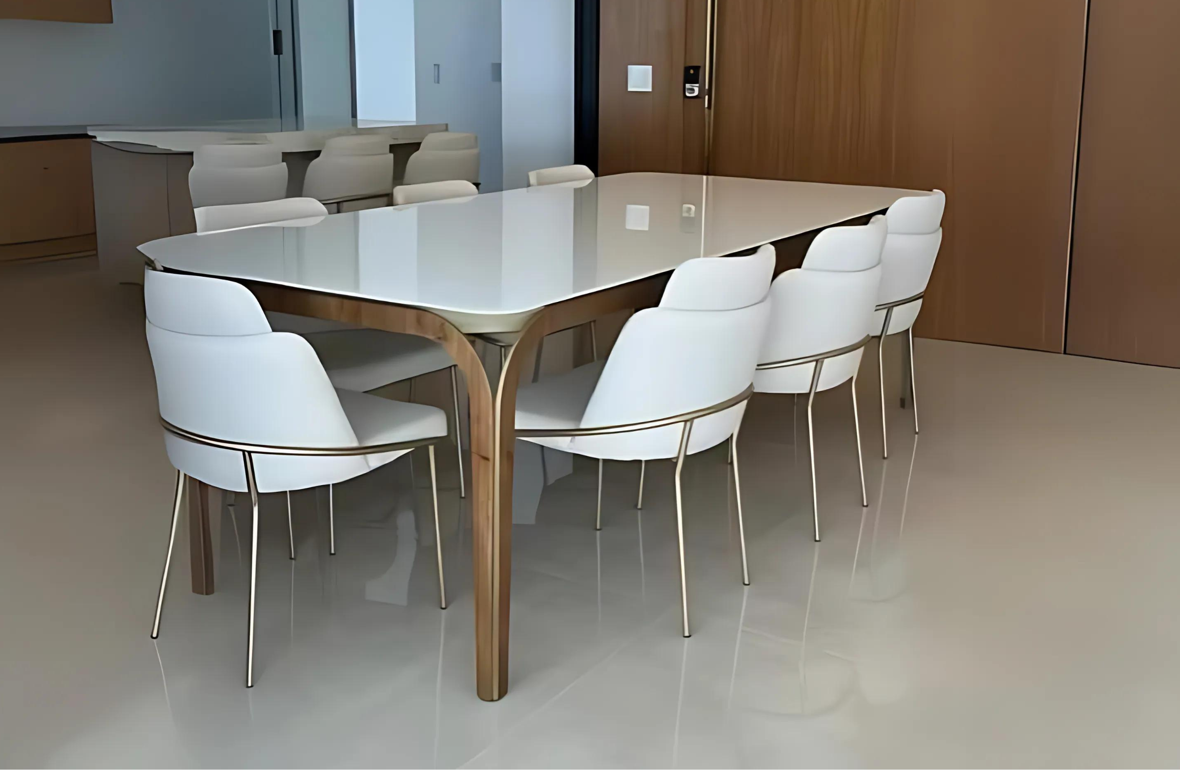 Transforme seu ambiente com a elegância da Mesa de Jantar Aurora.