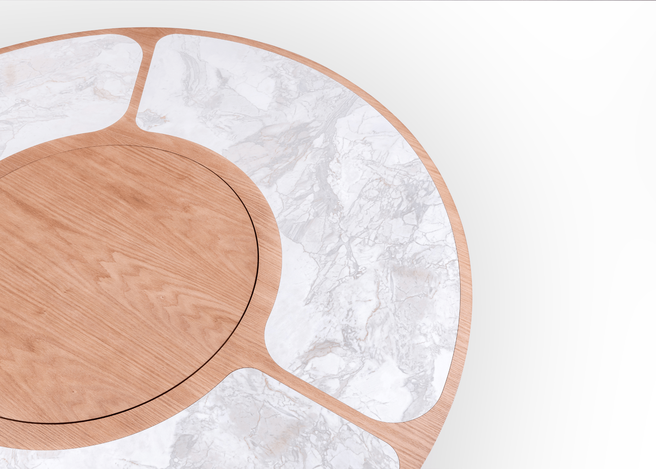 Mesa de Jantar Flat com tampo TS e design minimalista