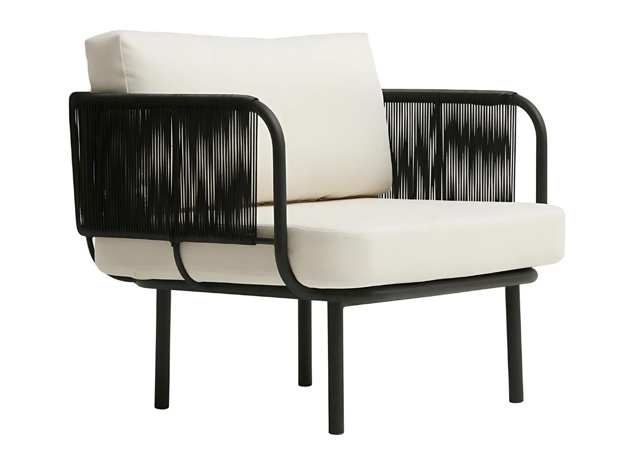 Poltrona Alge: luxo e conforto em um design contemporâneo para exteriores.