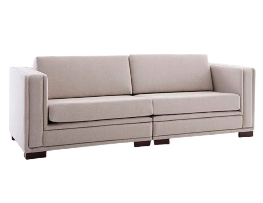Sofá Dom: design impecável e estofamento luxuoso para um espaço elegante.