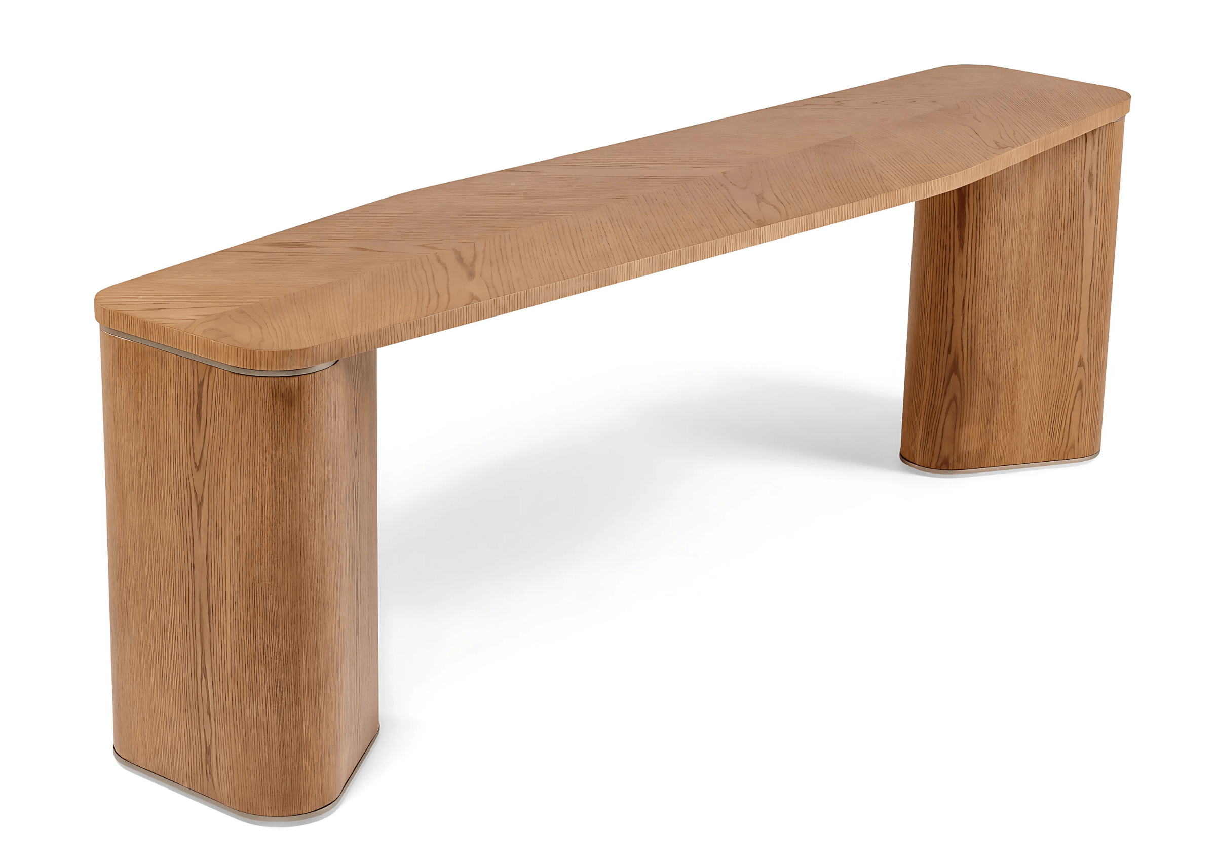 Aparador Lupi em carvalho natural, ideal para salas de estar e halls de entrada. Design contemporâneo com linhas limpas que une funcionalidade e sofisticação, valorizando a decoração com um toque de elegância atemporal.
