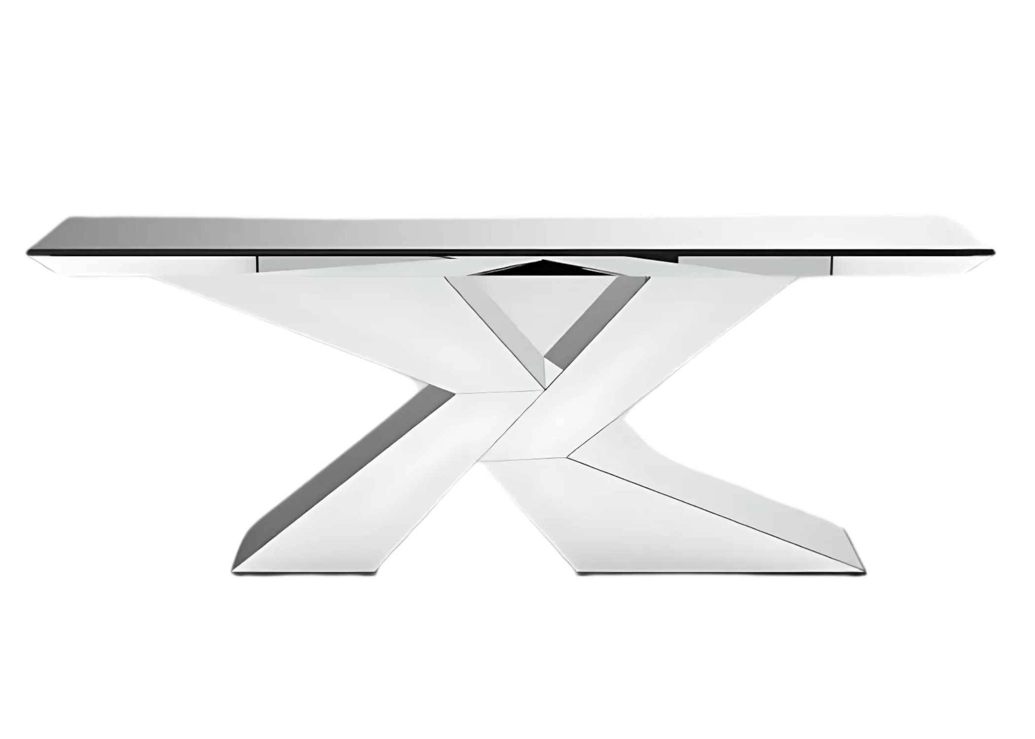 Aparador espelhado luxuoso modelo Seraphina para hall de entrada elegante. Ideal para compor ambientes sofisticados.
