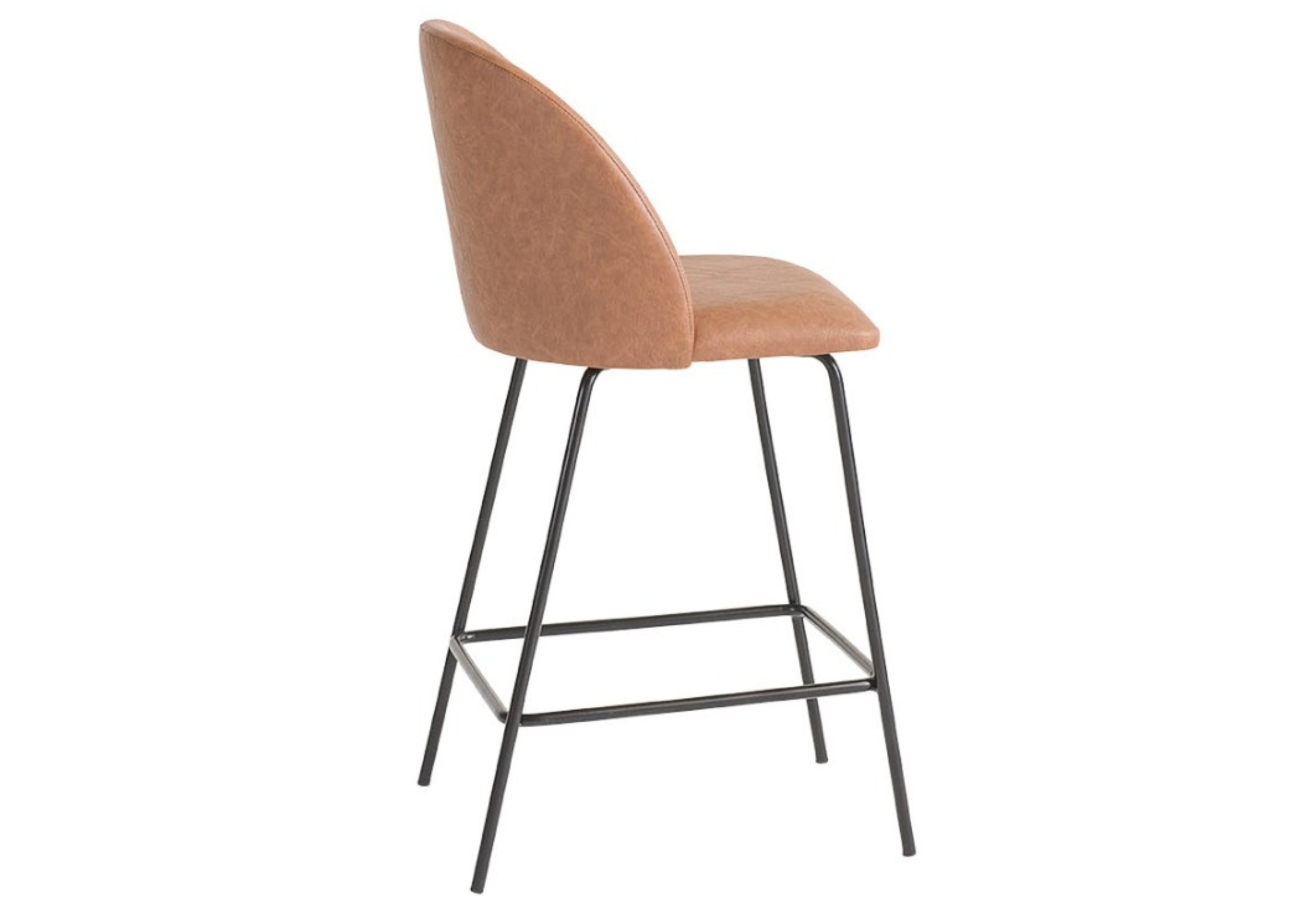 Banqueta Ari com design confortável e elegante, ideal para compor salas de jantar modernas e sofisticadas.