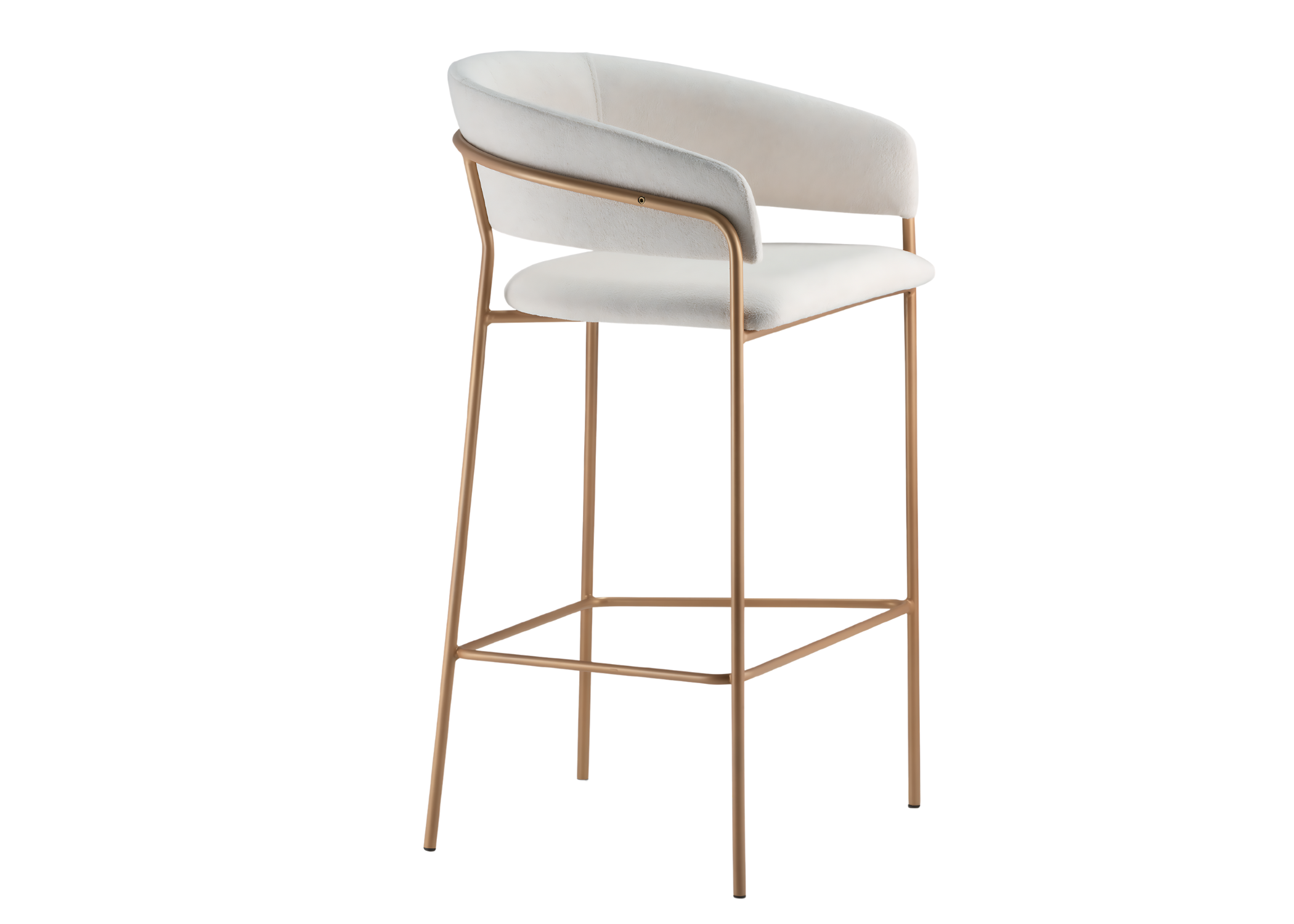 Banqueta Alta Roy com design moderno e estofamento premium.