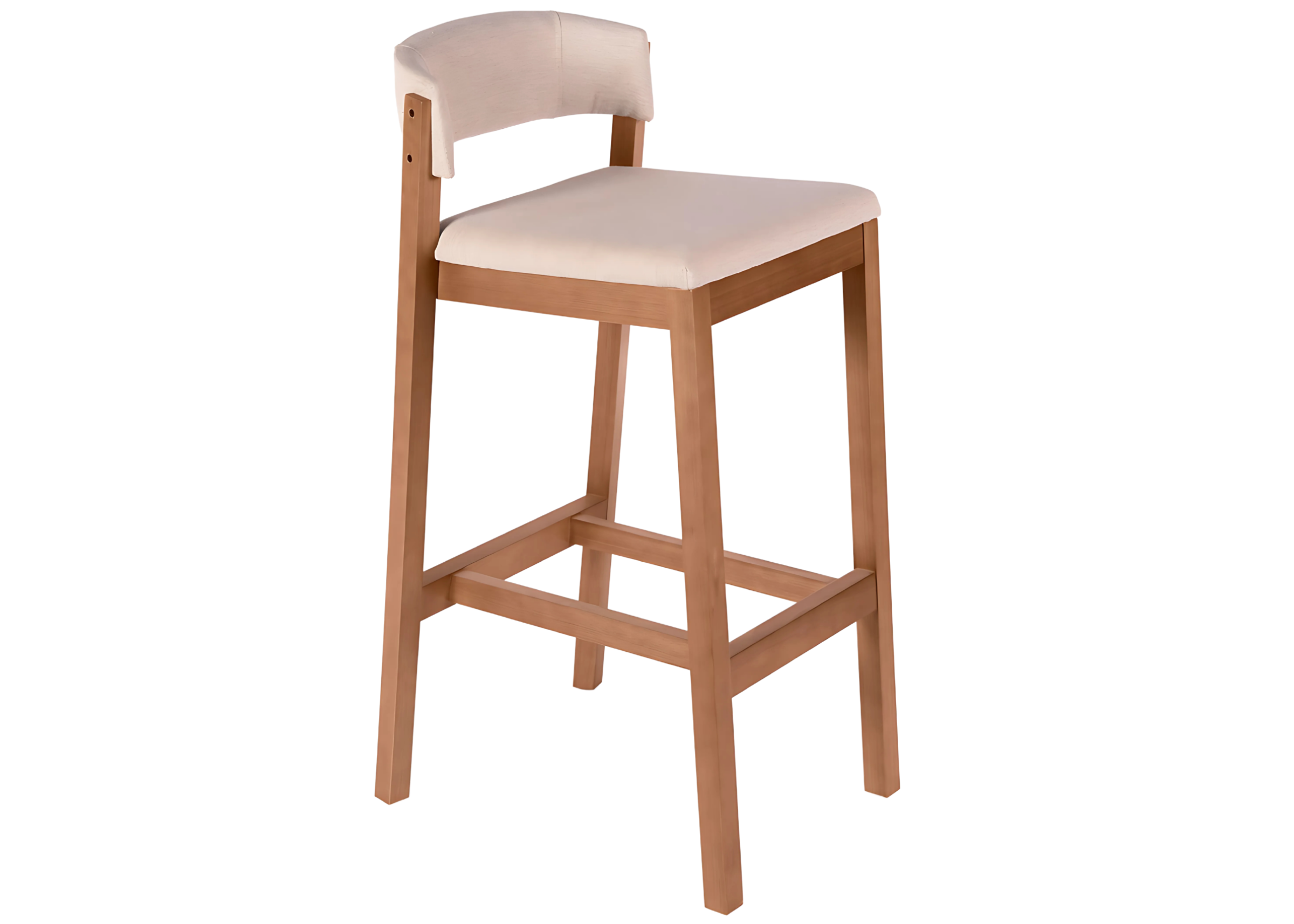 Banqueta Acácia para sala de jantar com acabamento em madeira, design elegante e sofisticado, perfeita para compor ambientes modernos e acolhedores.