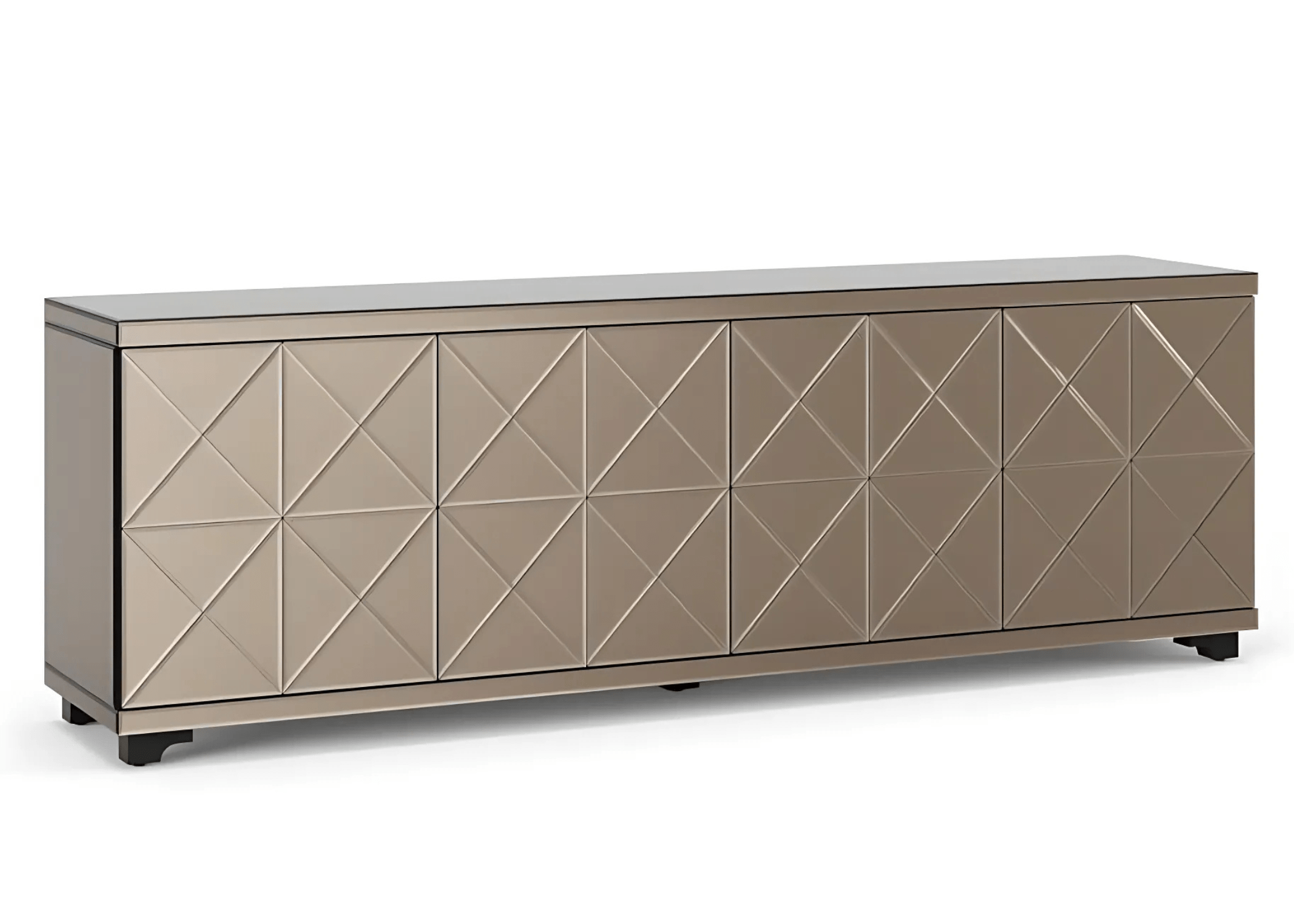 Buffet Opulence espelhado com design perfeito que combina sofisticação e modernidade para valorizar o ambiente.