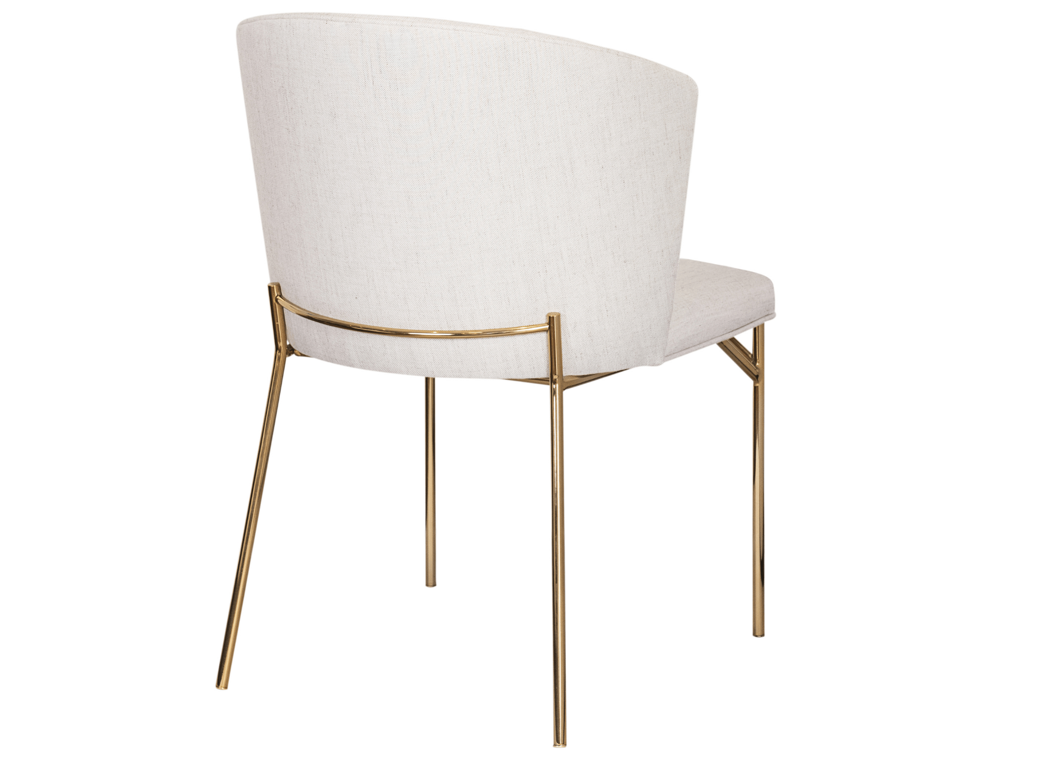 Design atemporal: Encosto da Cadeira Donna, uma combinação de estilo e suporte ergonômico.