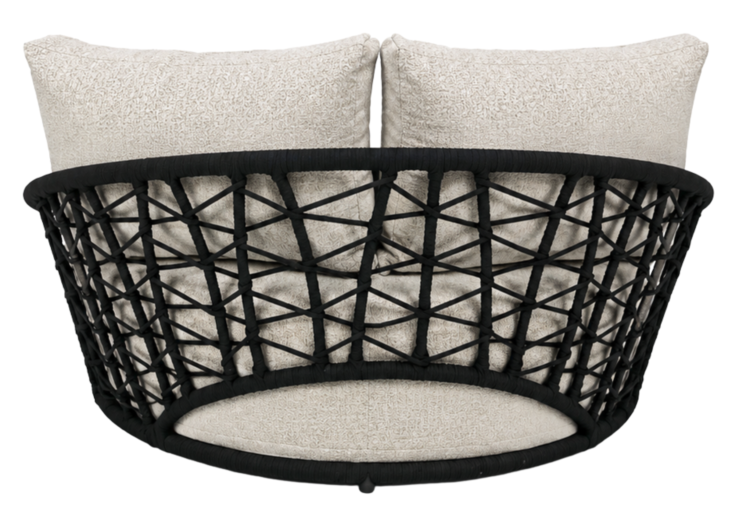 Chaise Sunrise para área externa com design moderno e revestimento impermeável, apresentando elegância e conforto para varandas, jardins e áreas de lazer.