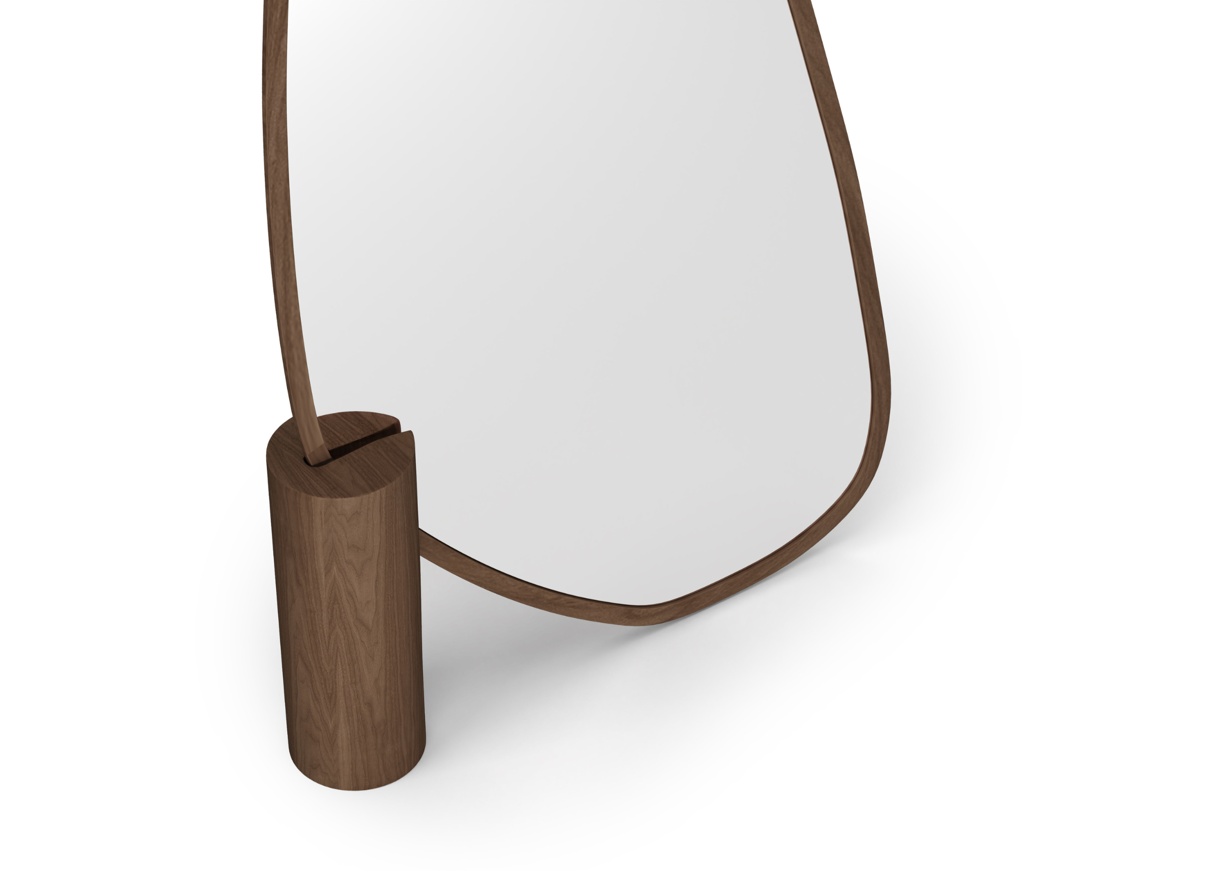 Espelho de Chão Tesia contemporâneo para dormitórios e closets com visual escultural elegante