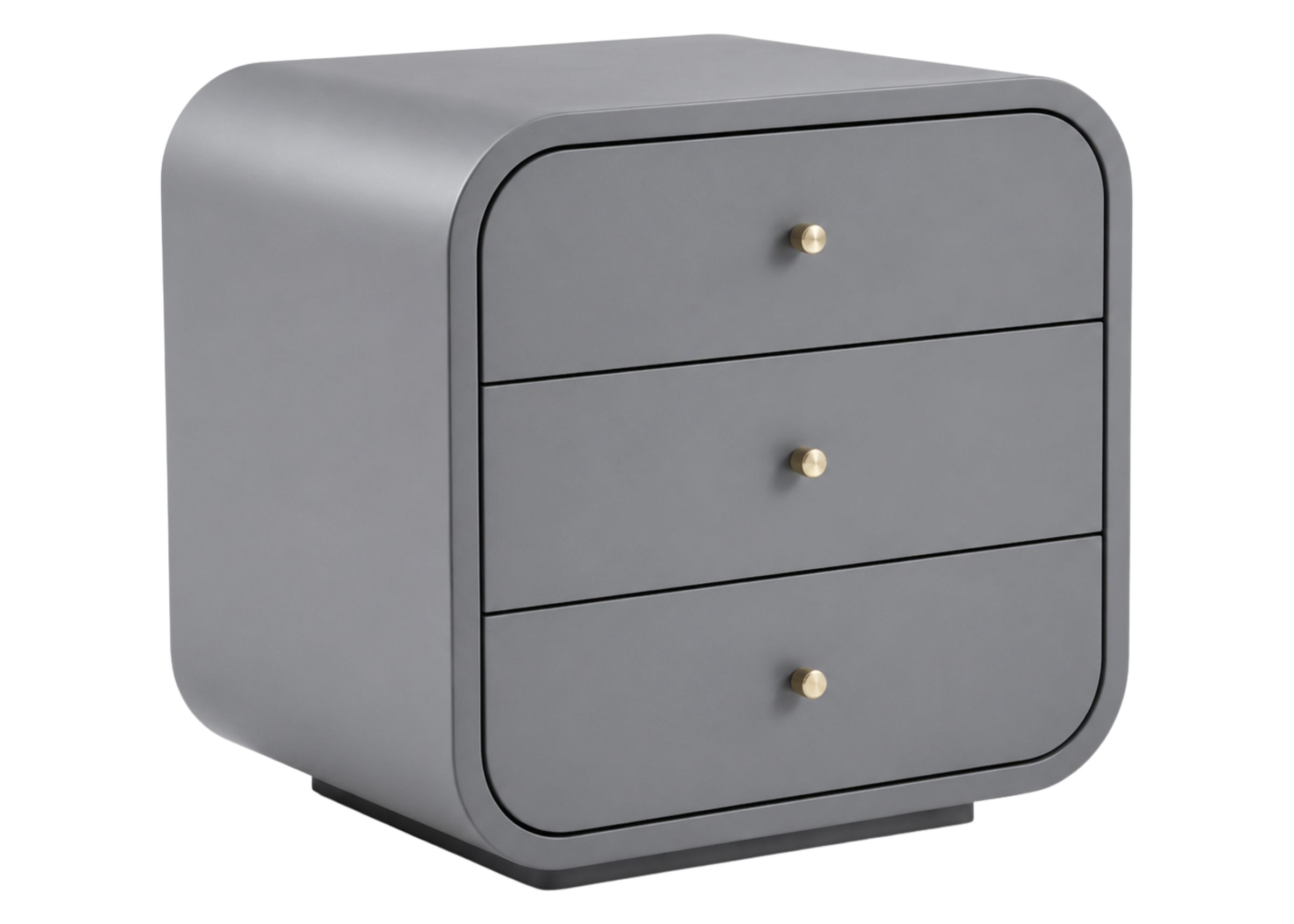 Mesa de cabeceira Sierra com acabamento em lâmina de madeira e base em aço carbono, apresentando design elegante e sofisticado, ideal para compor quartos modernos e refinados.