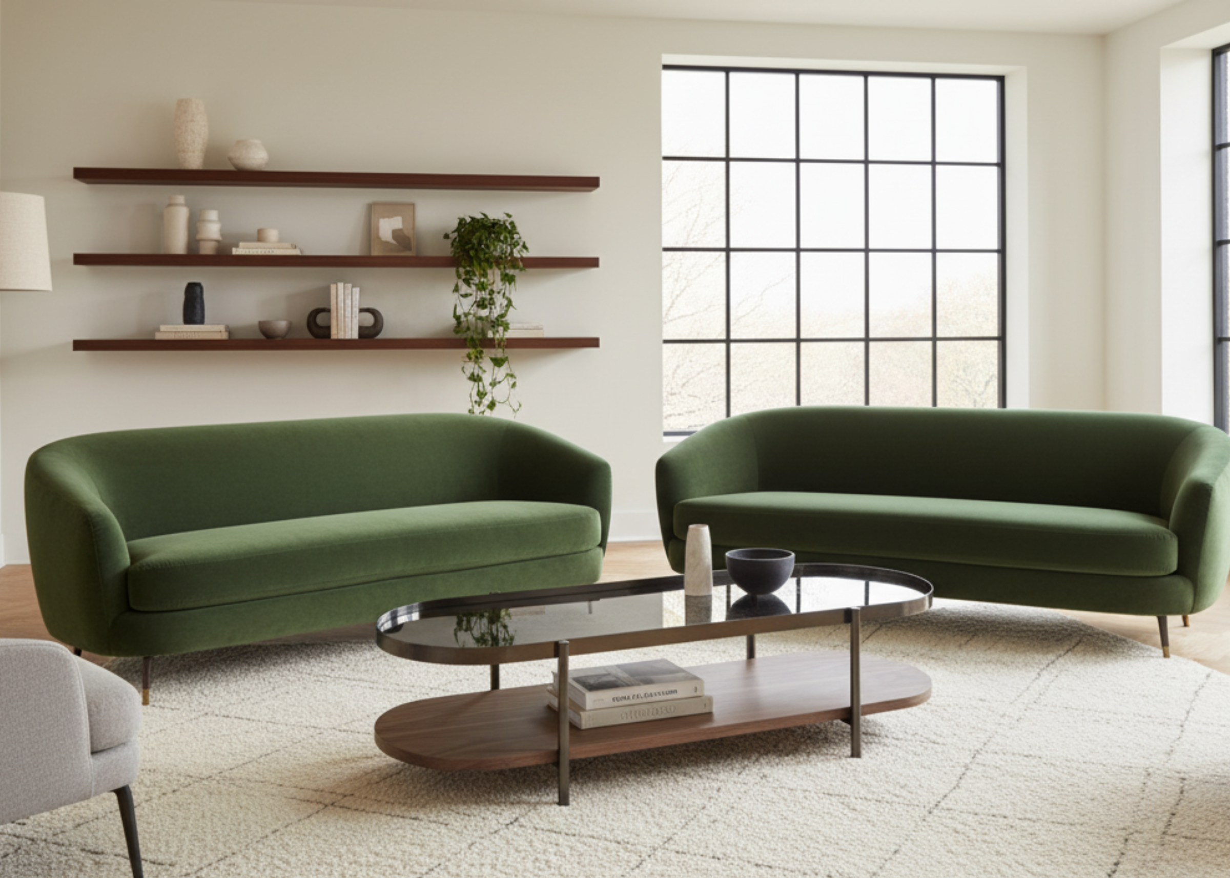 Mesa de centro Calla II, ideal para salas modernas e elegantes, com design refinado e acabamento de alto padrão que valoriza a decoração.