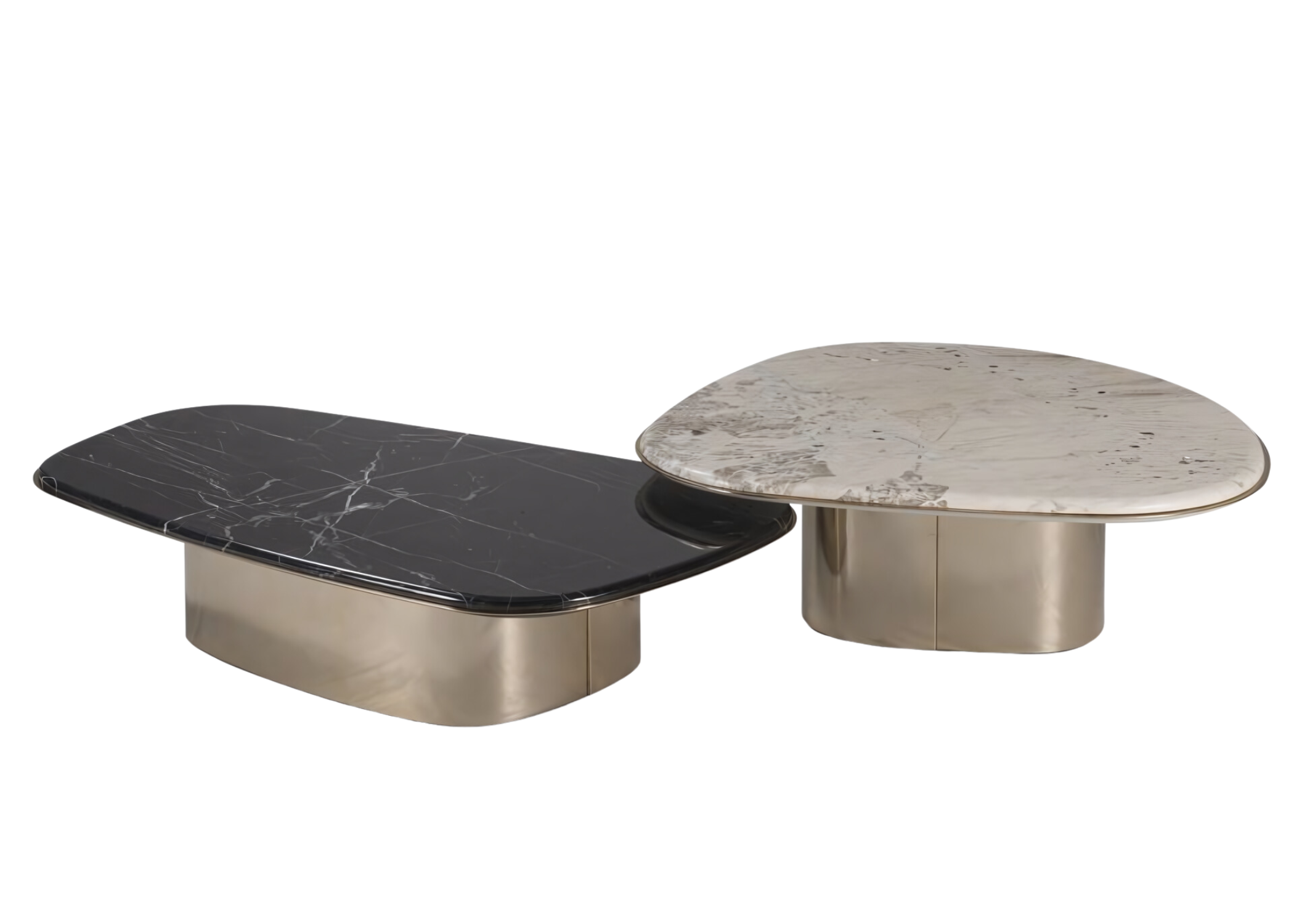 Detalhes luxuosos da Mesa de Centro Majestosa.