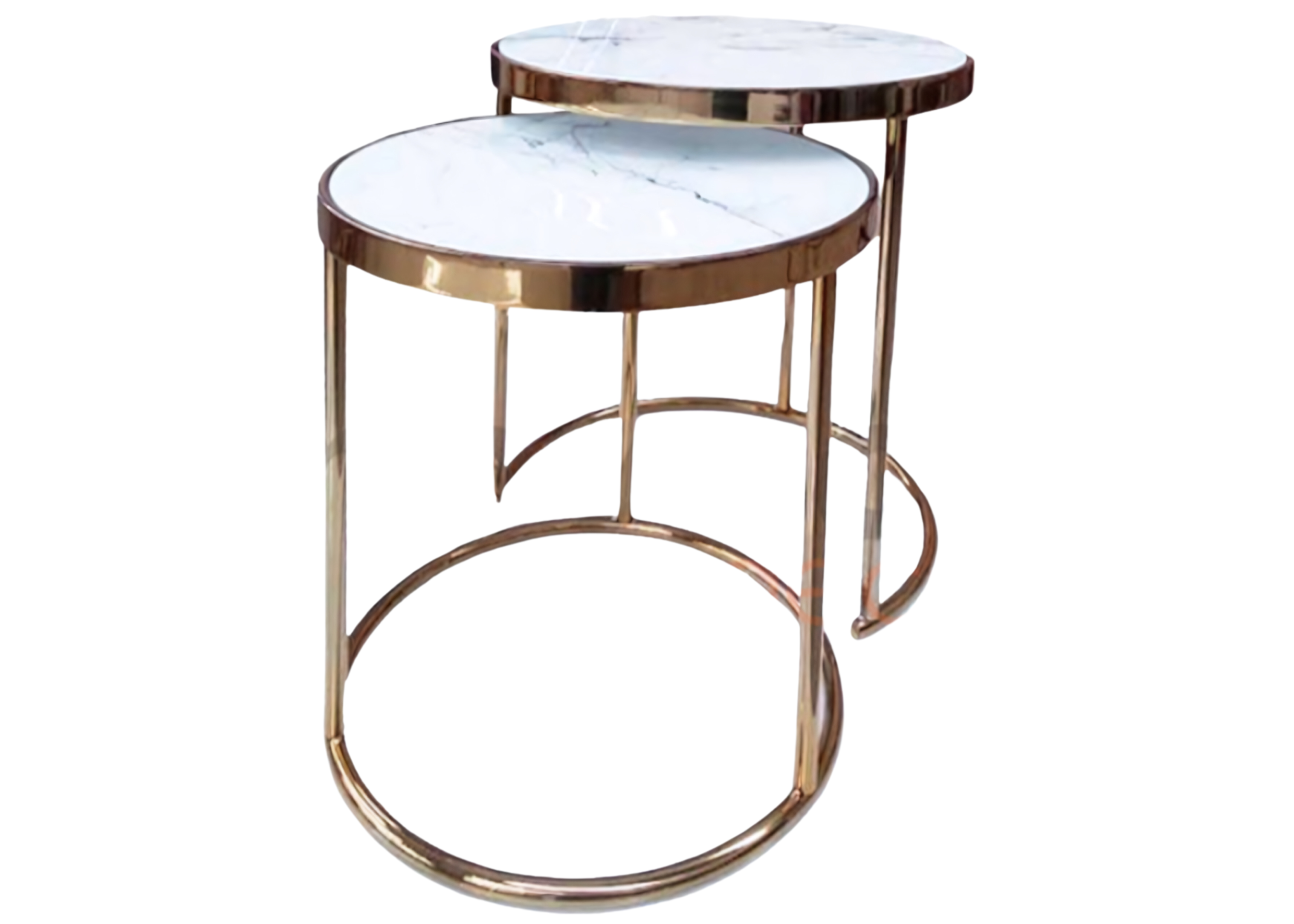 Mesa Lateral Talismã com tampo em vidro e base metálica, design clean e moderno para compor salas de estar elegantes.