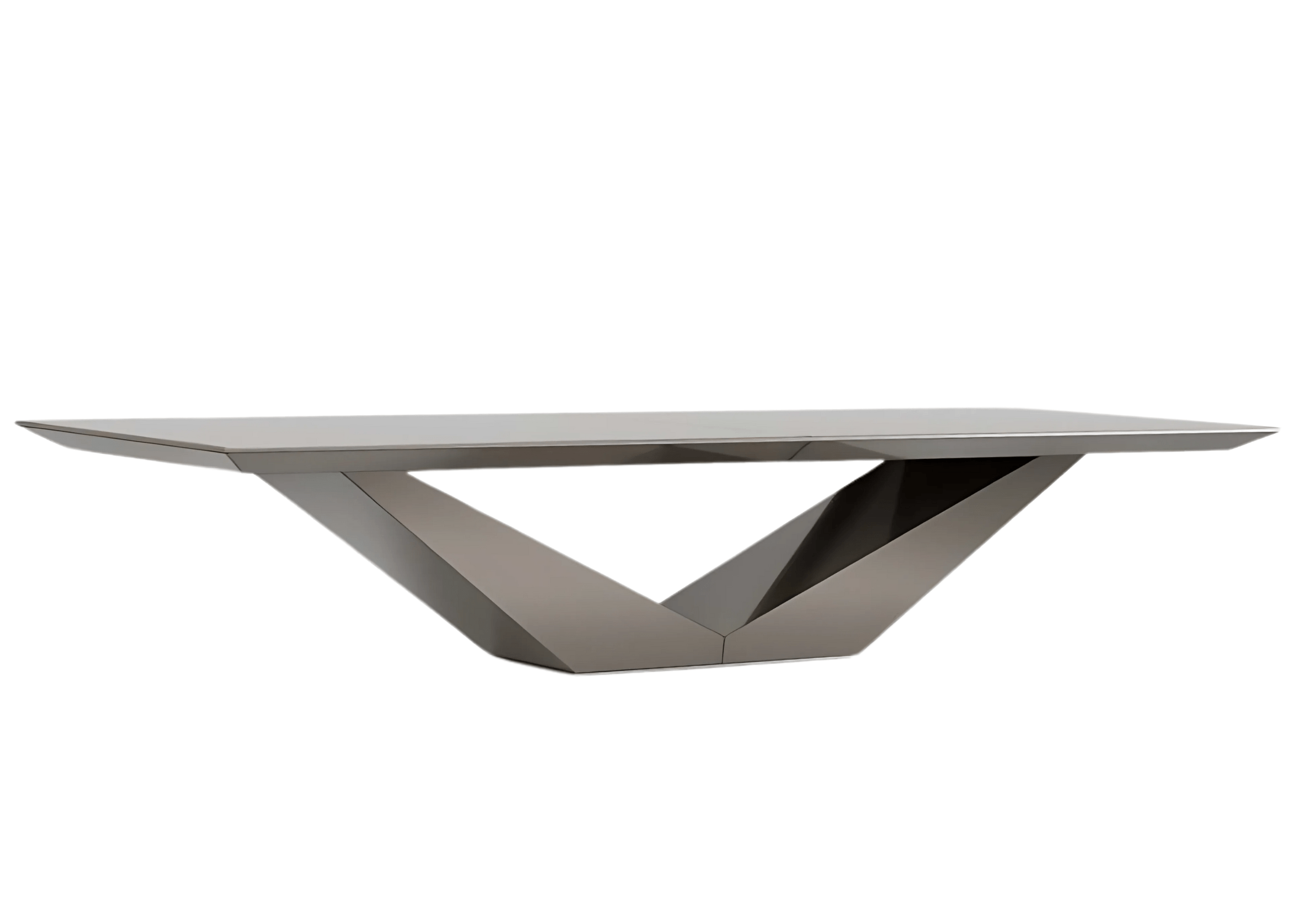 Mesa de jantar Opulence espelhada com design sofisticado que agrega elegância e requinte.