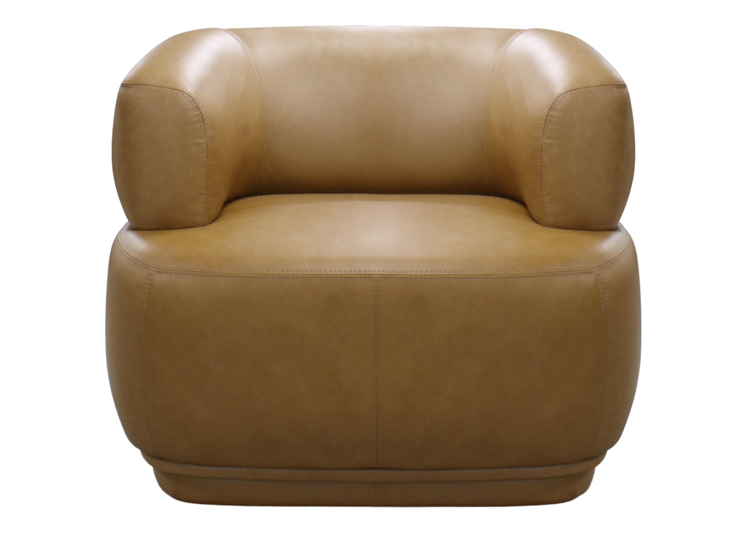 Poltrona Belleza com base giratória e acabamento sofisticado, vista sobre fundo neutro. Assento contemporâneo ideal para salas de estar ou ambientes corporativos elegantes.